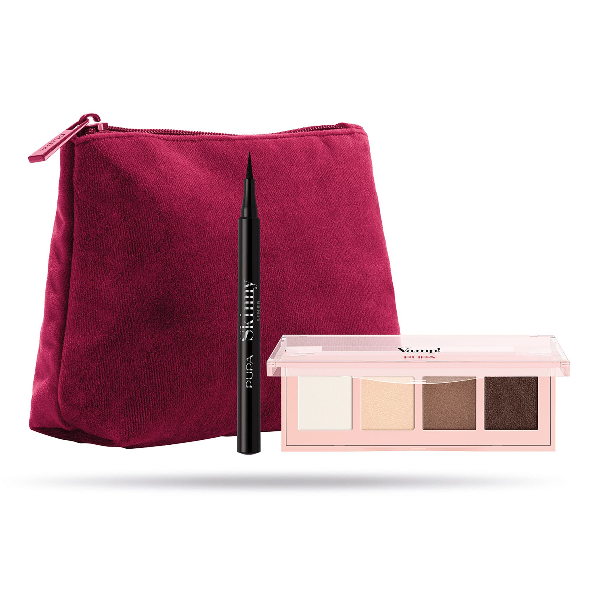 PUPA Milano
Vamp! Palette 4
ombretti + eyeliner
ultra sottile + bag
