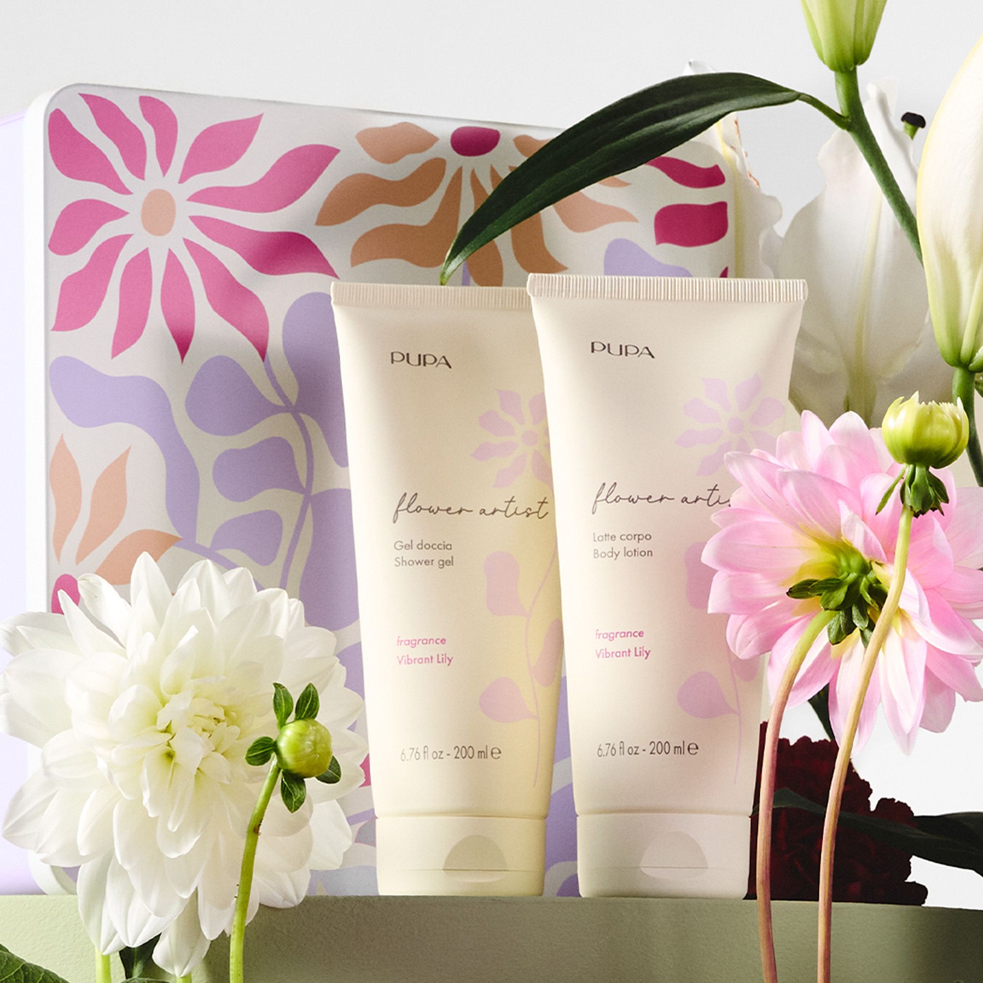 PUPA Milano
Flower Artist Kit Gel
doccia + latte corpo