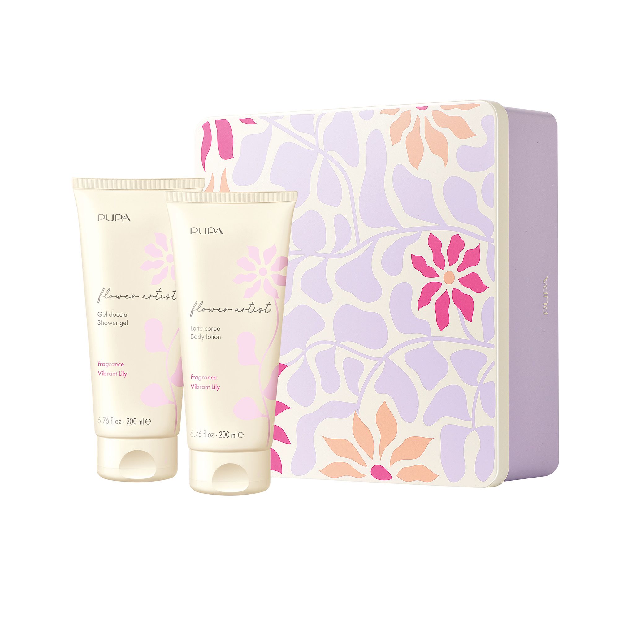 PUPA Milano Flower Artist Kit Gel doccia + latte corpo