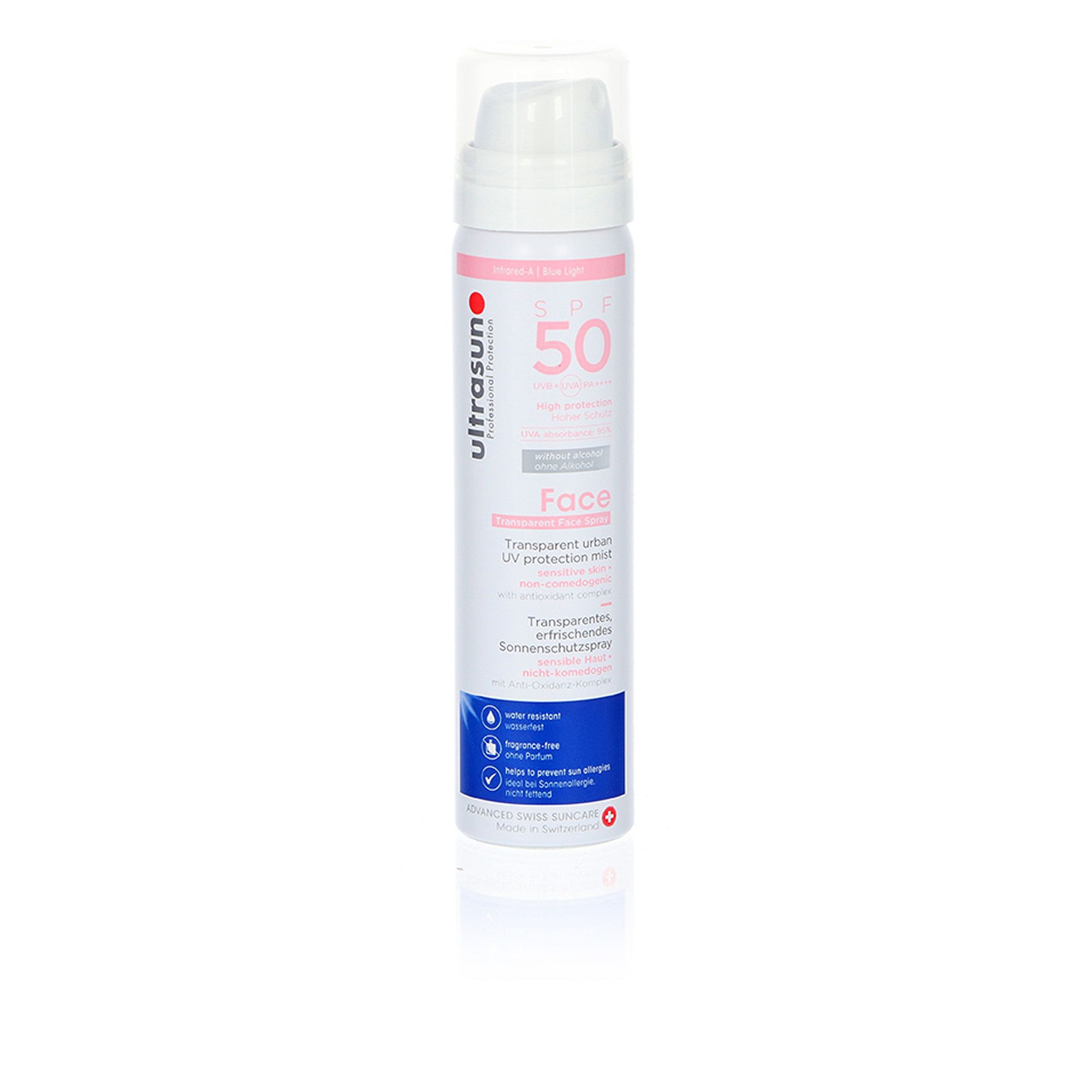 Image of Ultrasun Spray idratante viso e cuoio capelluto SPF50061