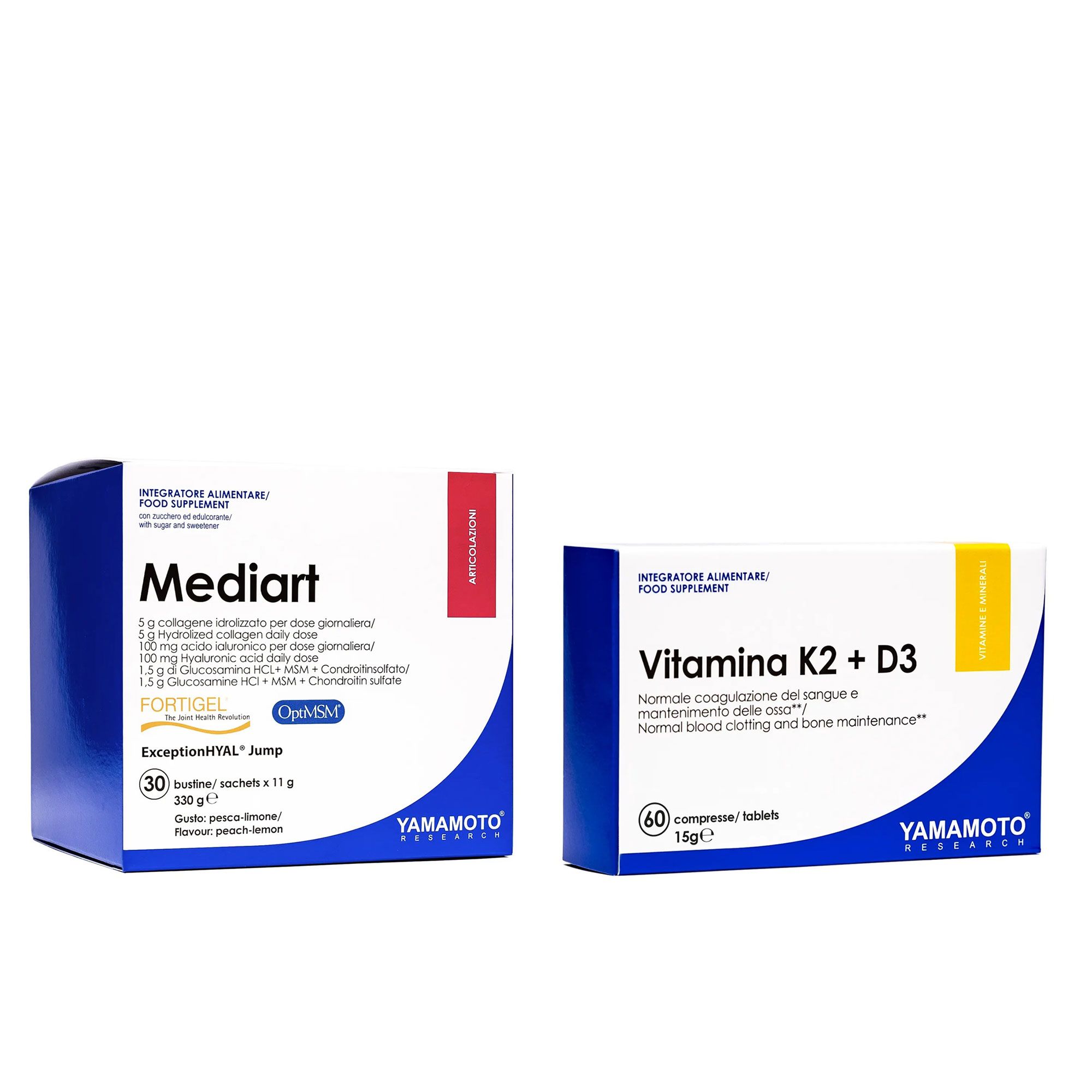 Yamamoto
kit Sostegno
Articolare: Vitamina 
K2D3+Mediart