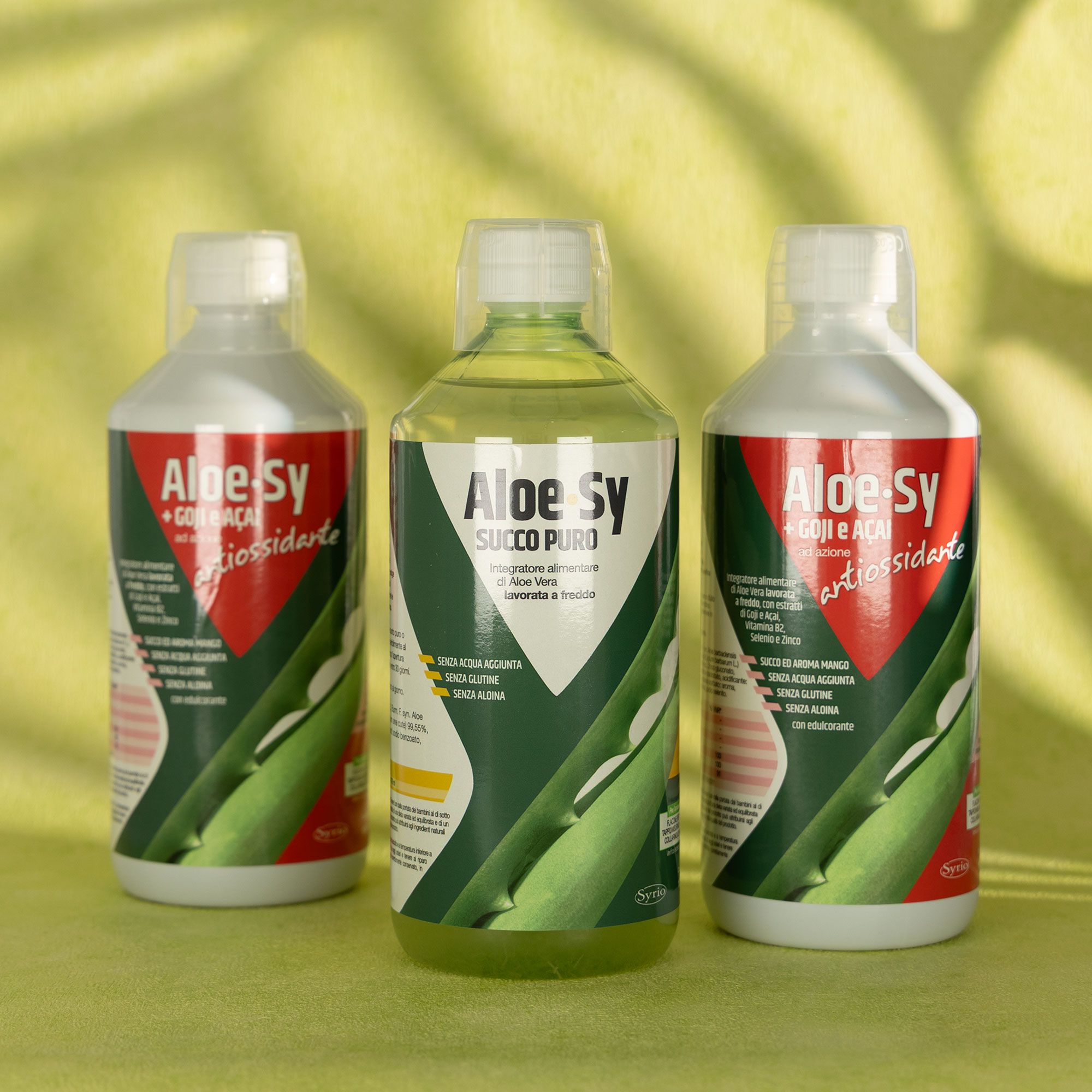 Syrio
Kit 3 integratori:
Aloe Sy Goji e Açai +
Aloe Sy Succo Puro