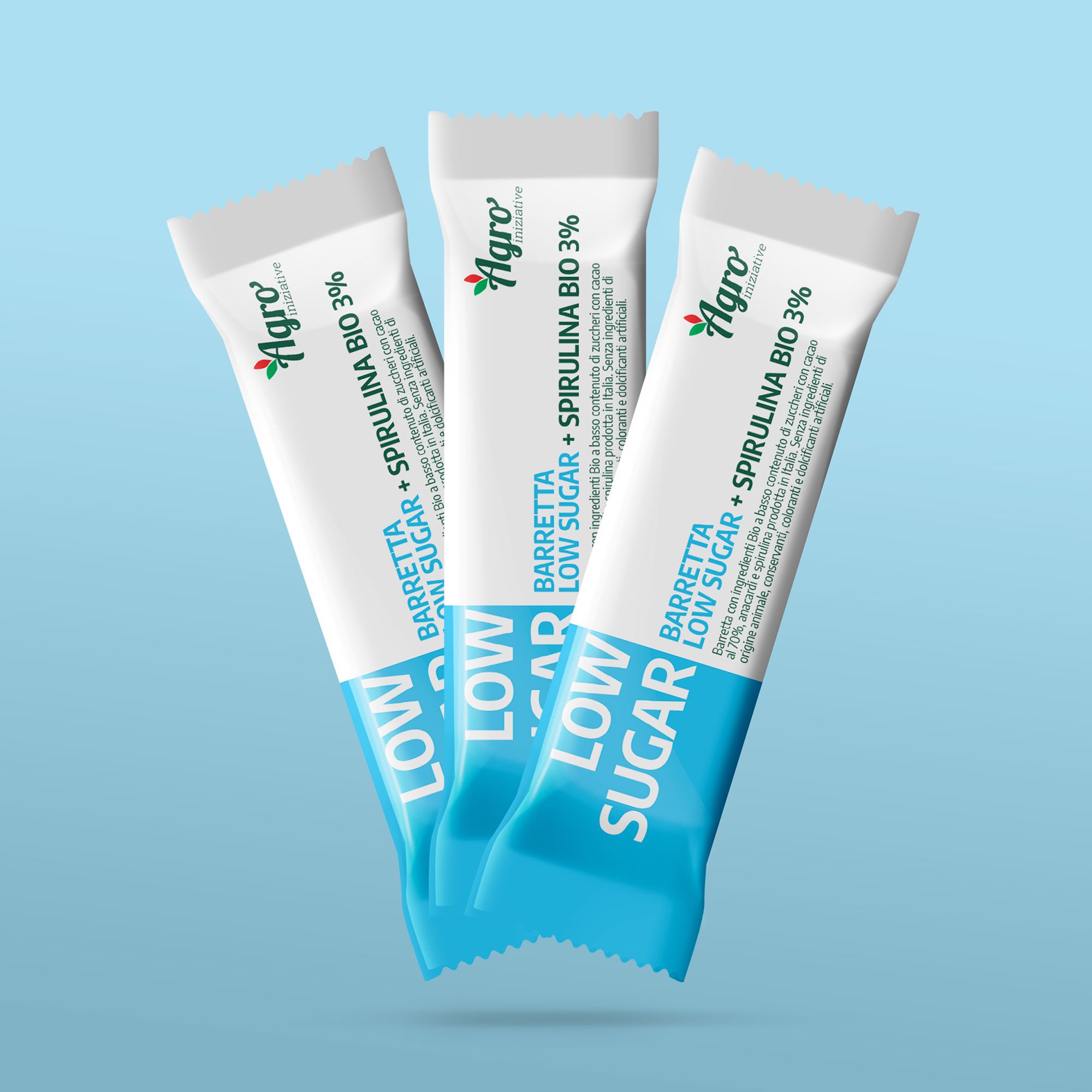 Agroiniziative
Barrette energetiche
Low Sugar
con Spirulina (10pz)