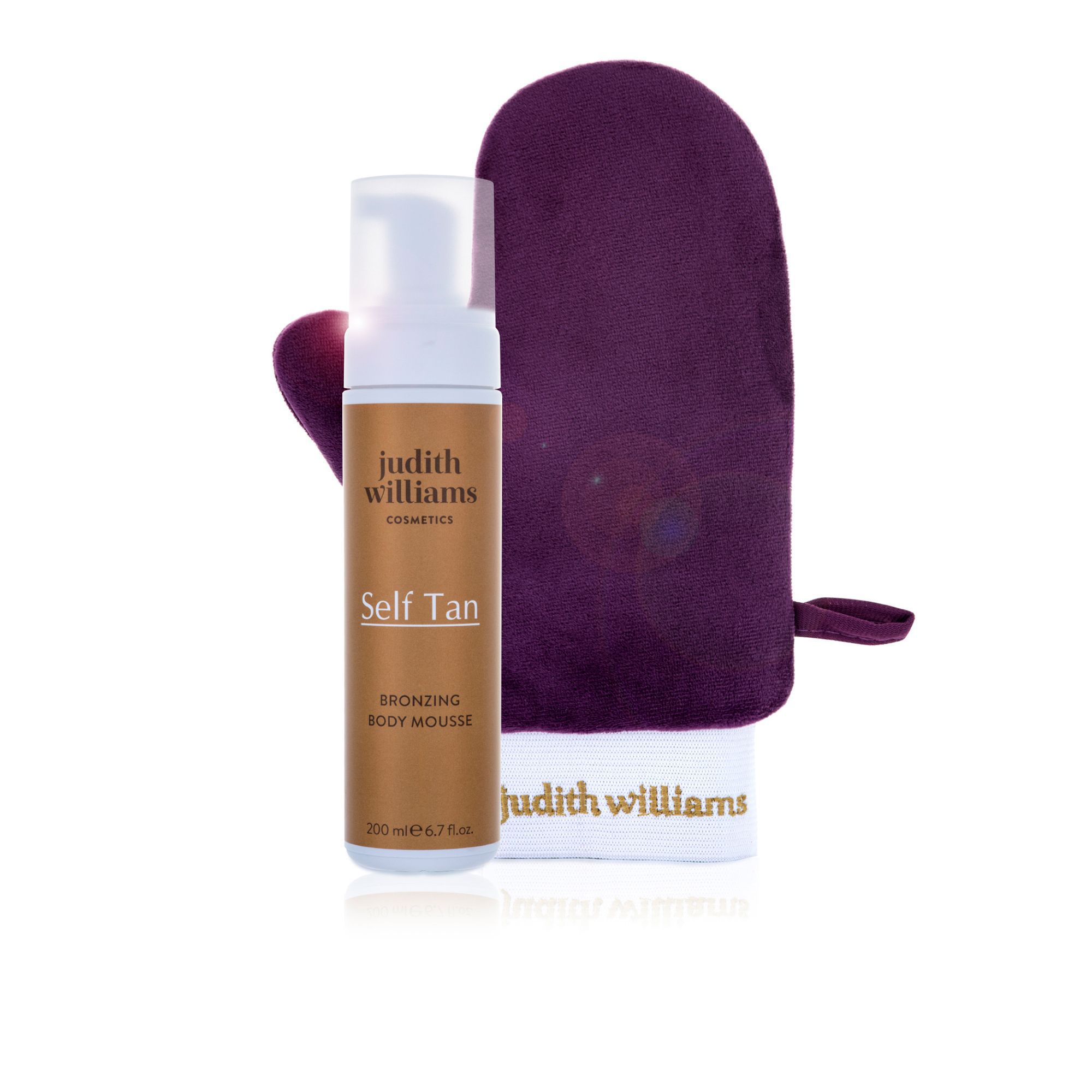 QVC Judith Williams mousse autoabbronzante e guanto applicatore