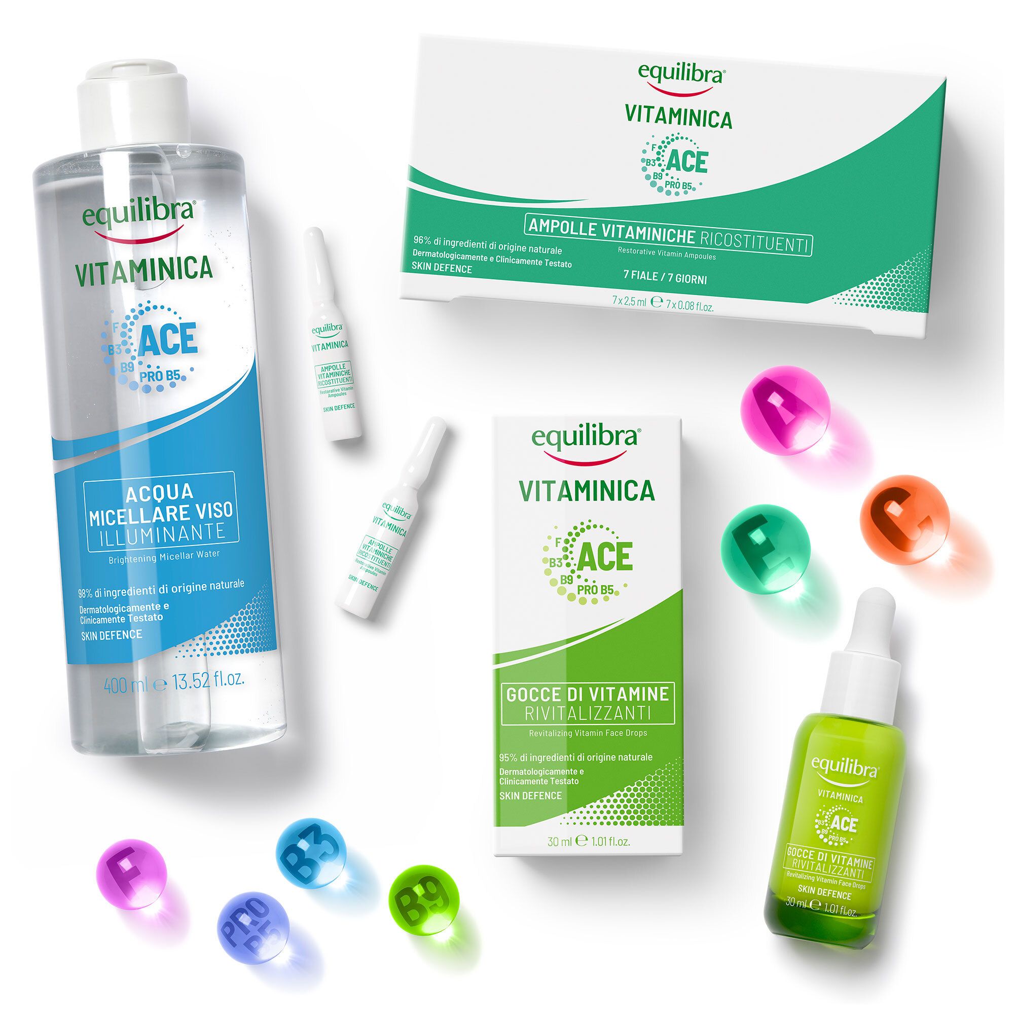 Image of Vitaminica Kit Acqua Micellare + Gocce di Vitamine + Ampolle di Siero061