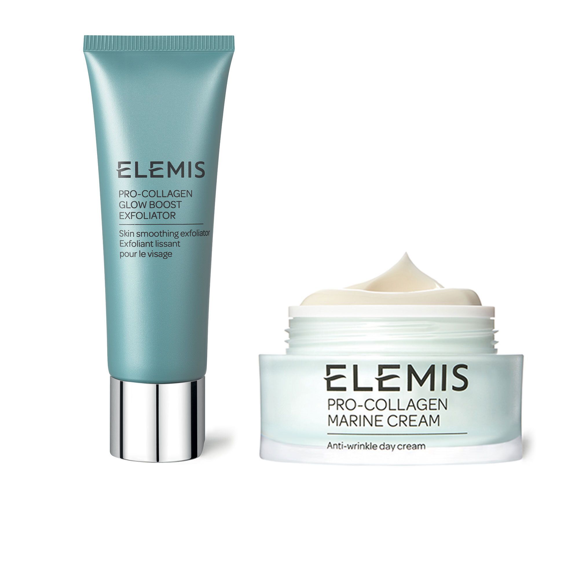 QVC Elemis Pro-Collagen Kit Esfoliante+crema viso