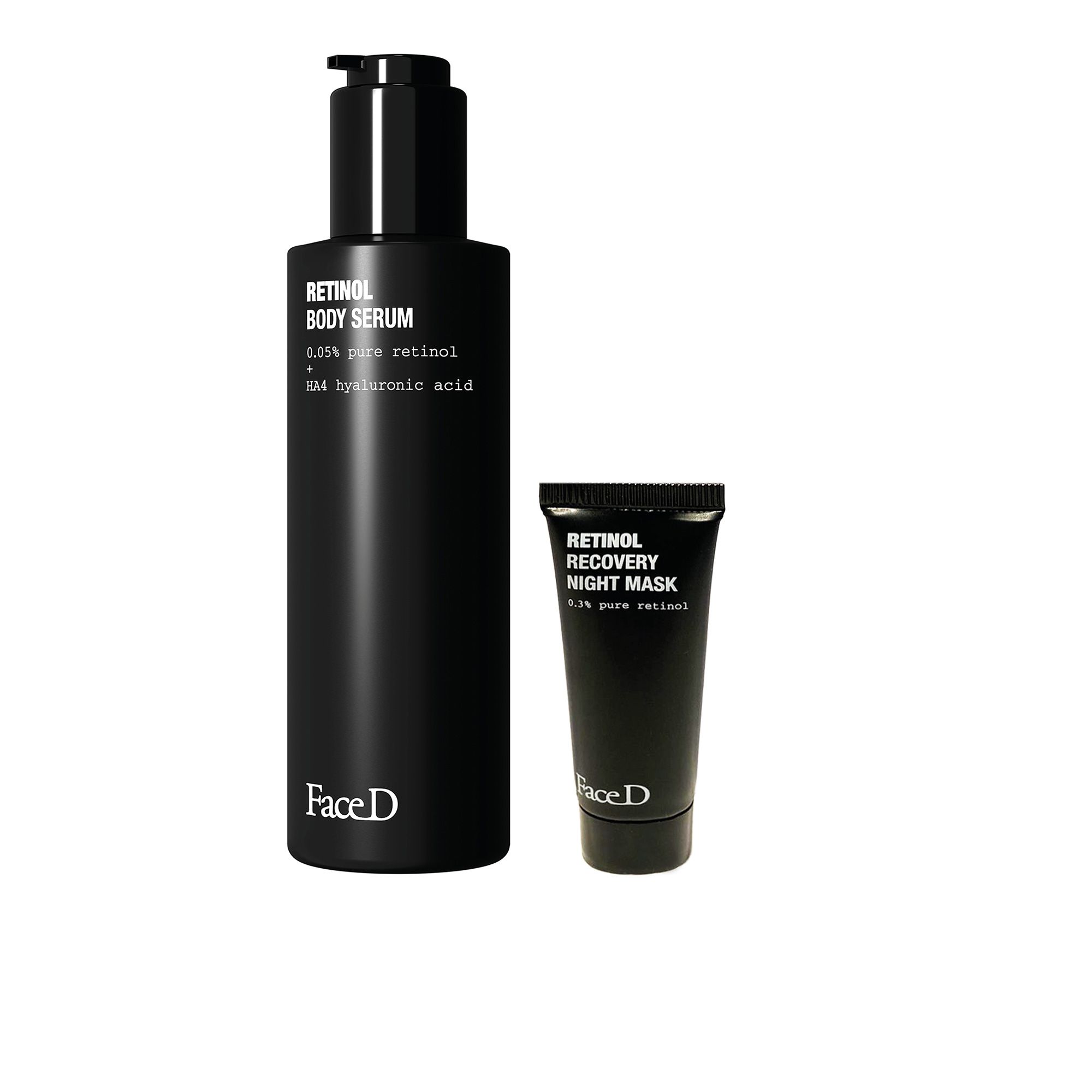 Image of Face-D Kit Retinol: siero corpo e maschera notte061