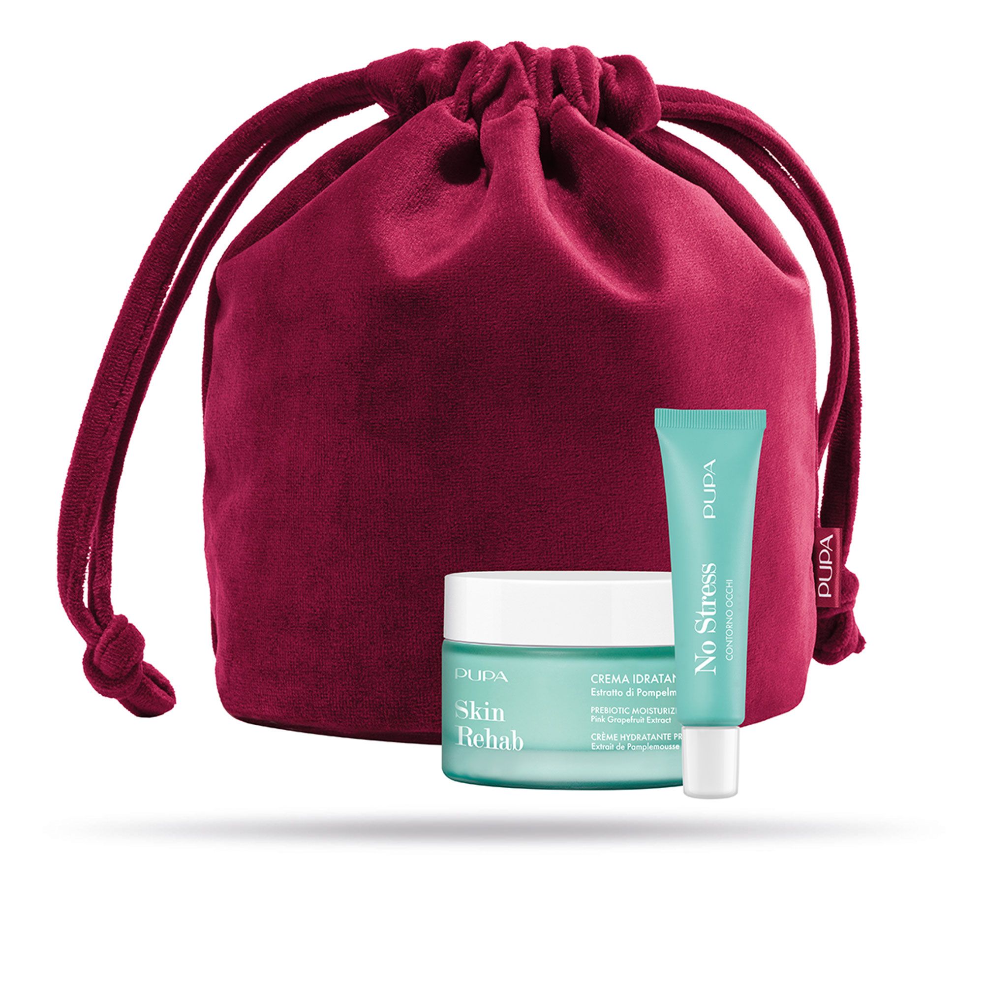 PUPA Milano
Crema viso Skin
Rehab (50 ml) e occhi
No Stress (15 ml)