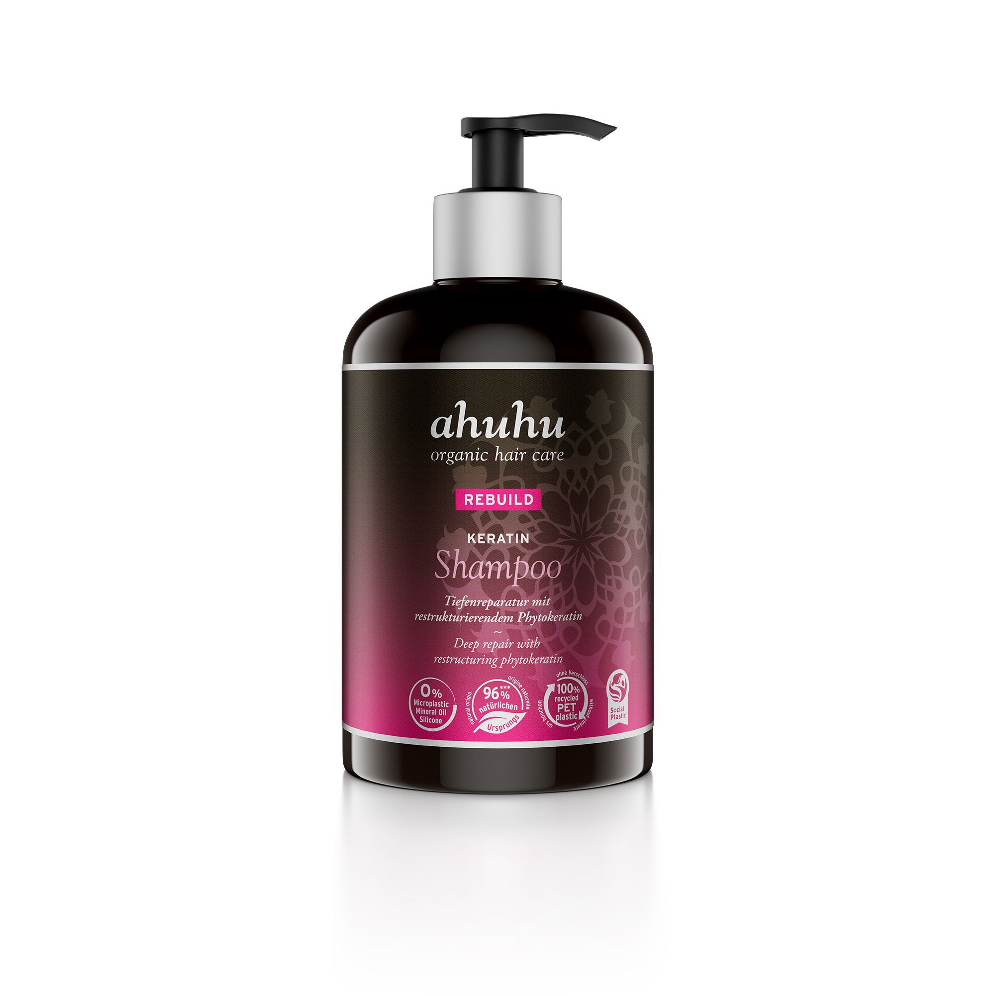 Image of Ahuhu Keratin Rebuild: Kit shampoo e balsamo capelli