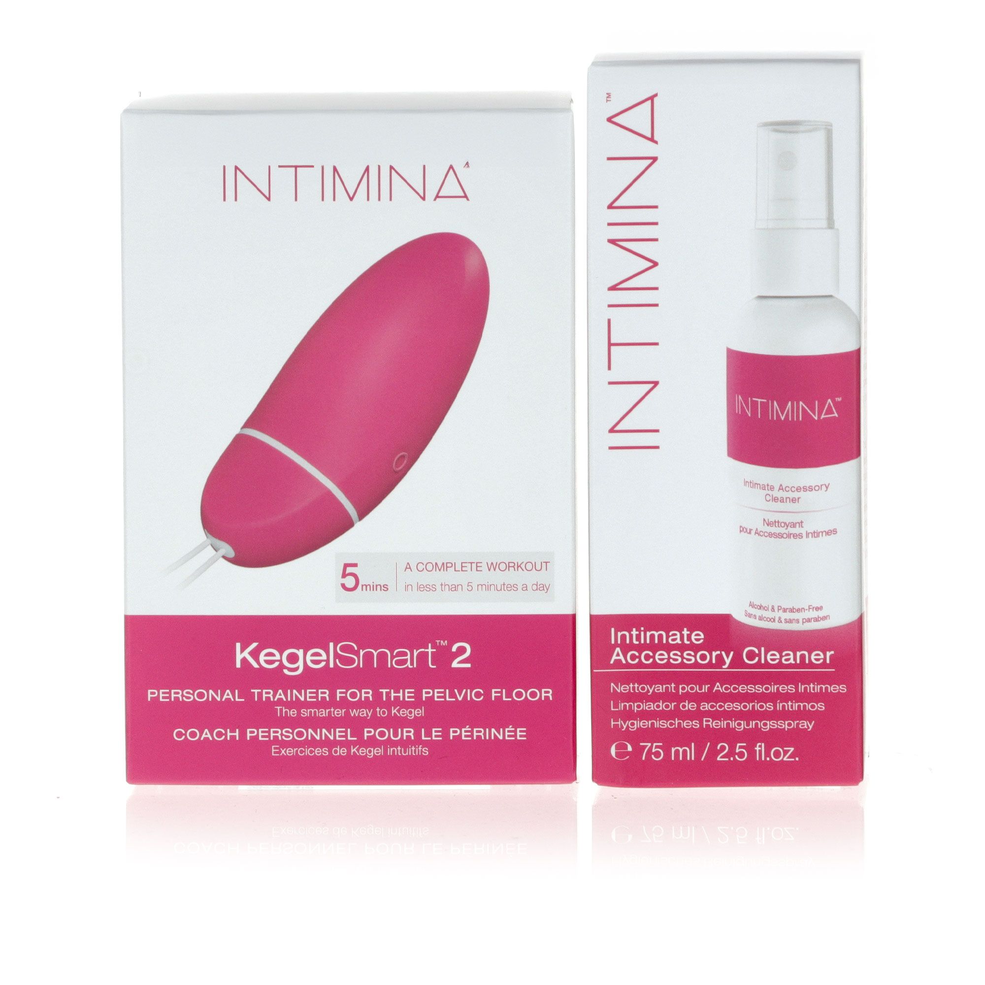 Intimina
KegelSmart™ 2 +
detergente accessori
intimi (75ml)