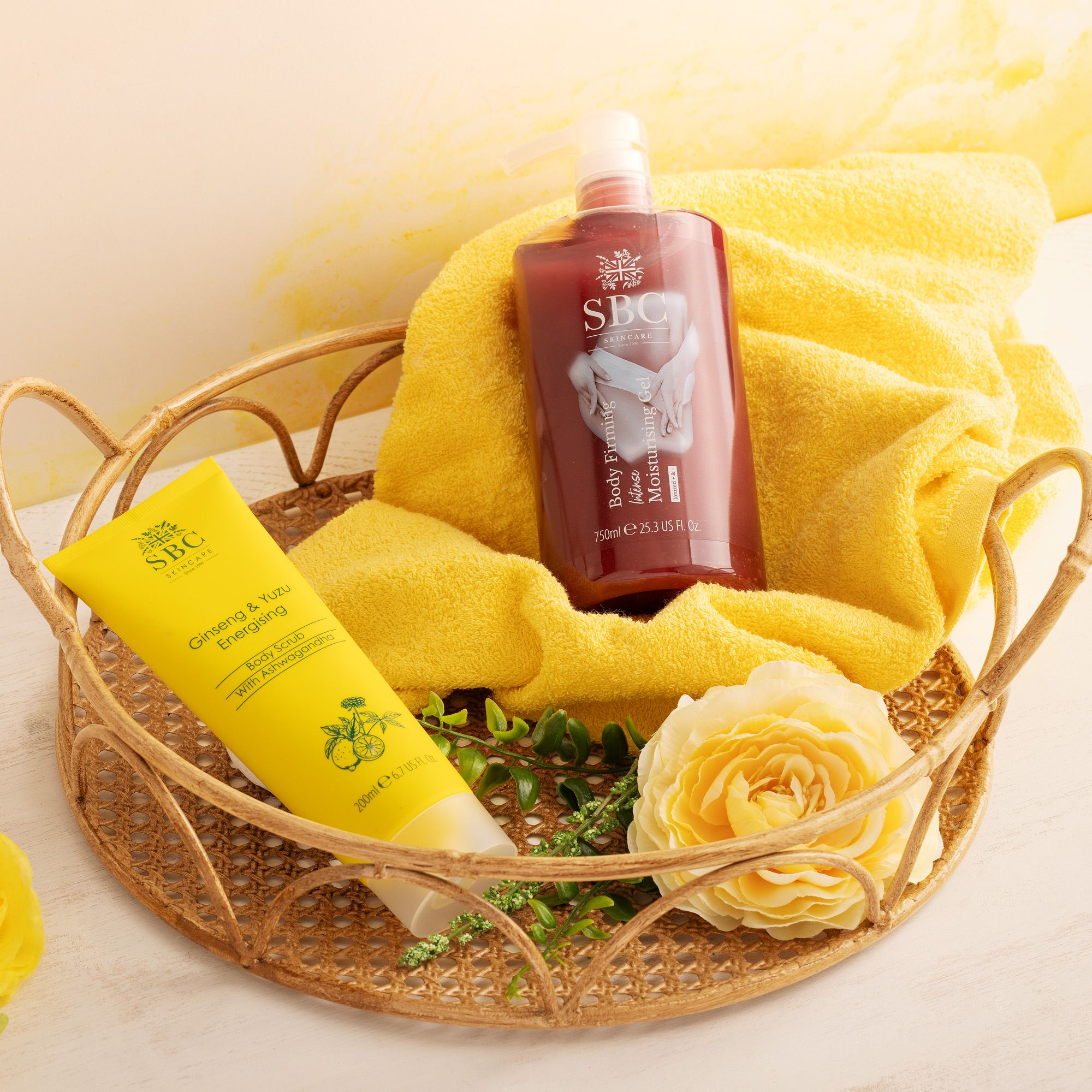 SBC
Body Gel (70ml)
+ Ginseng &
Yuzu Scrub (200ml)