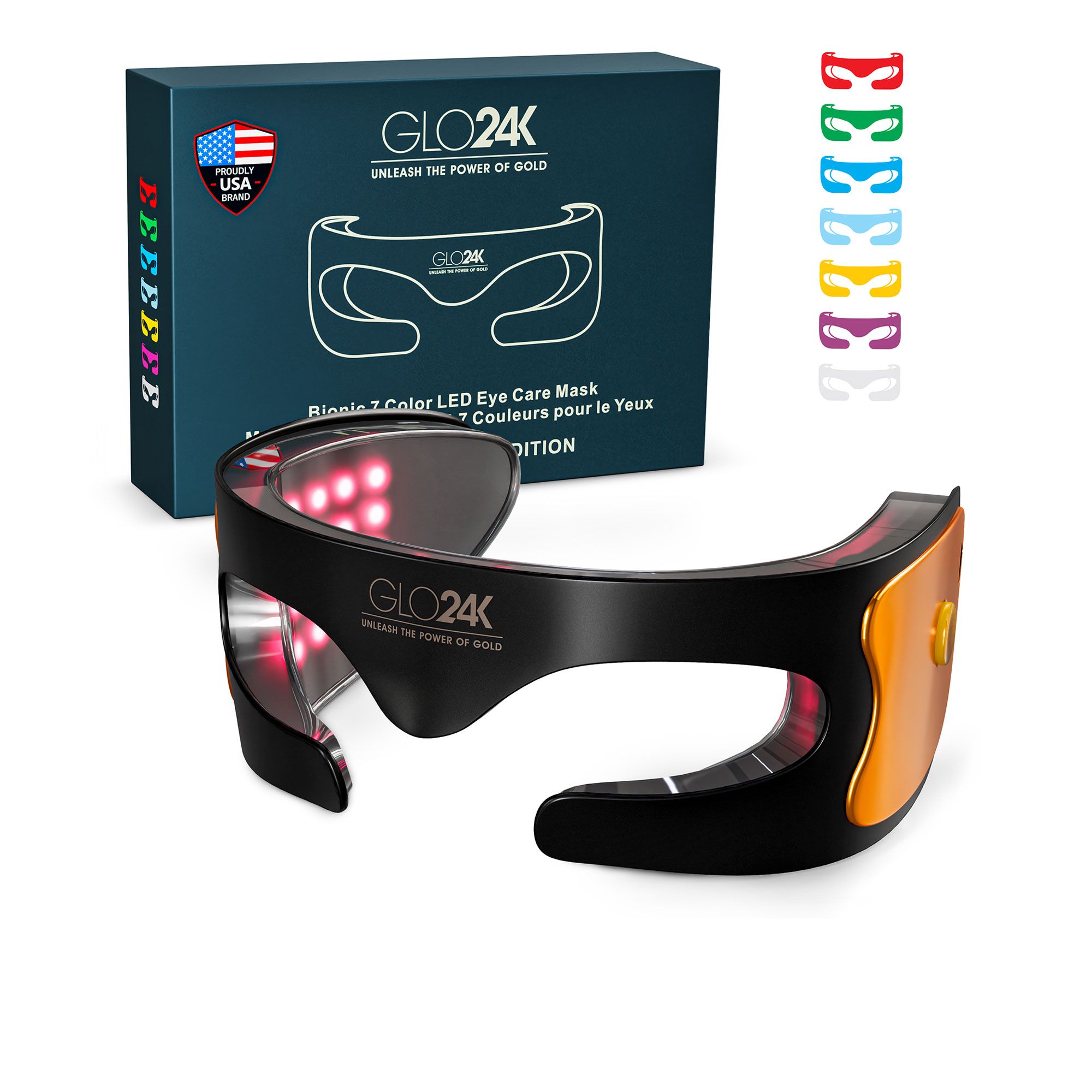 Glo24k
Bionic 7 Color LED
Maschera contorno
occhi