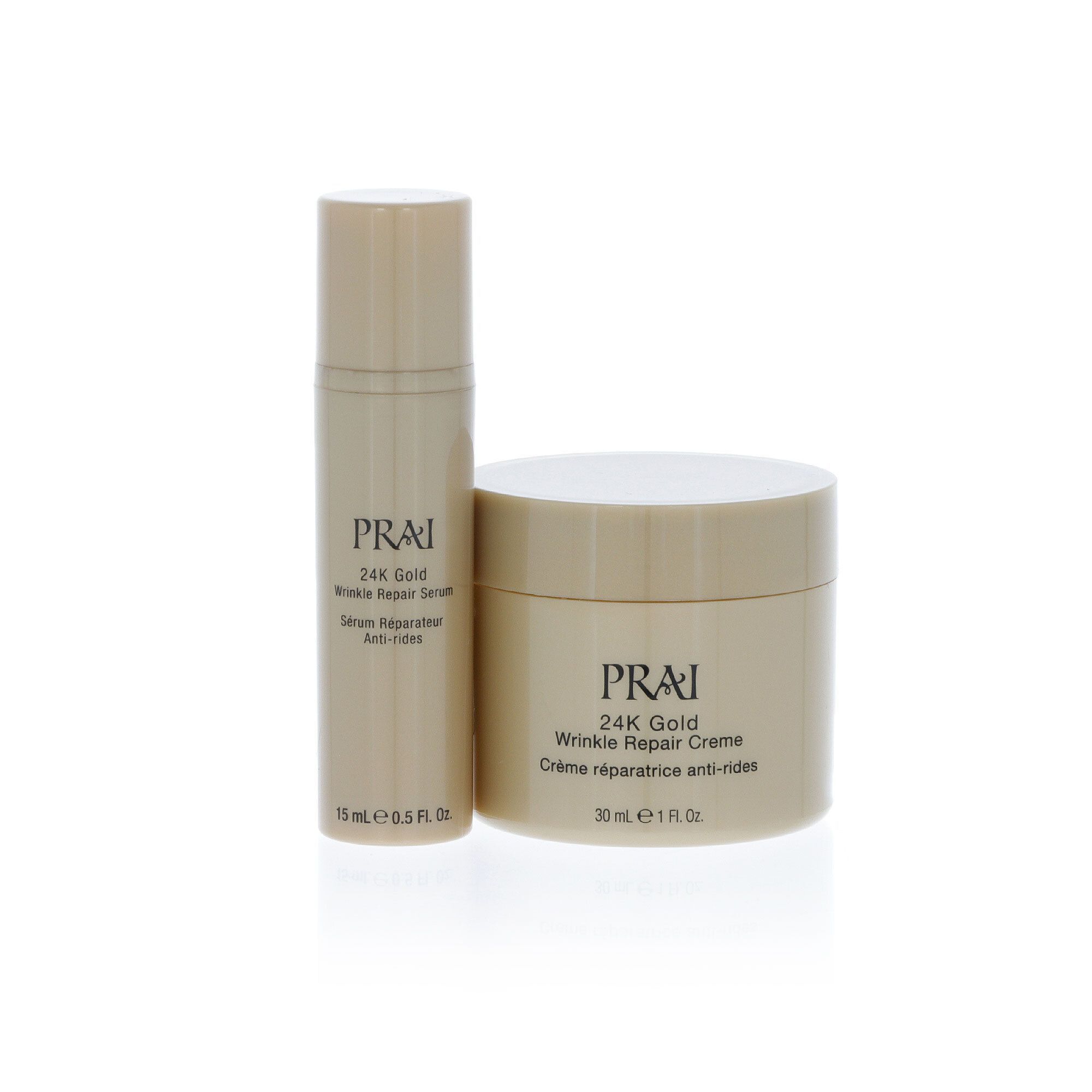 QVC PRAI 24K Gold Duo siero + crema illuminante