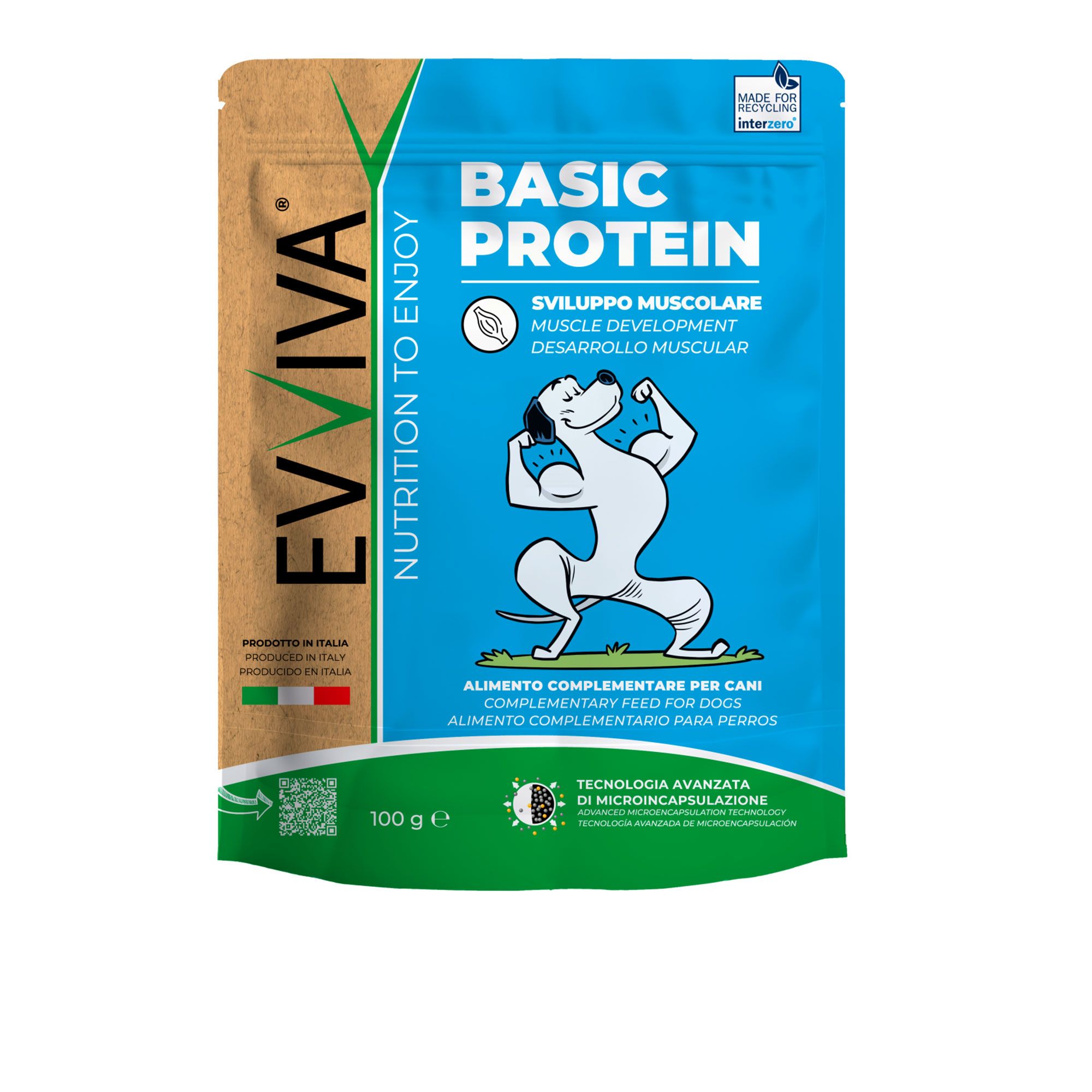 Evviva Pet Integratore per cani Basic Protein (100g)