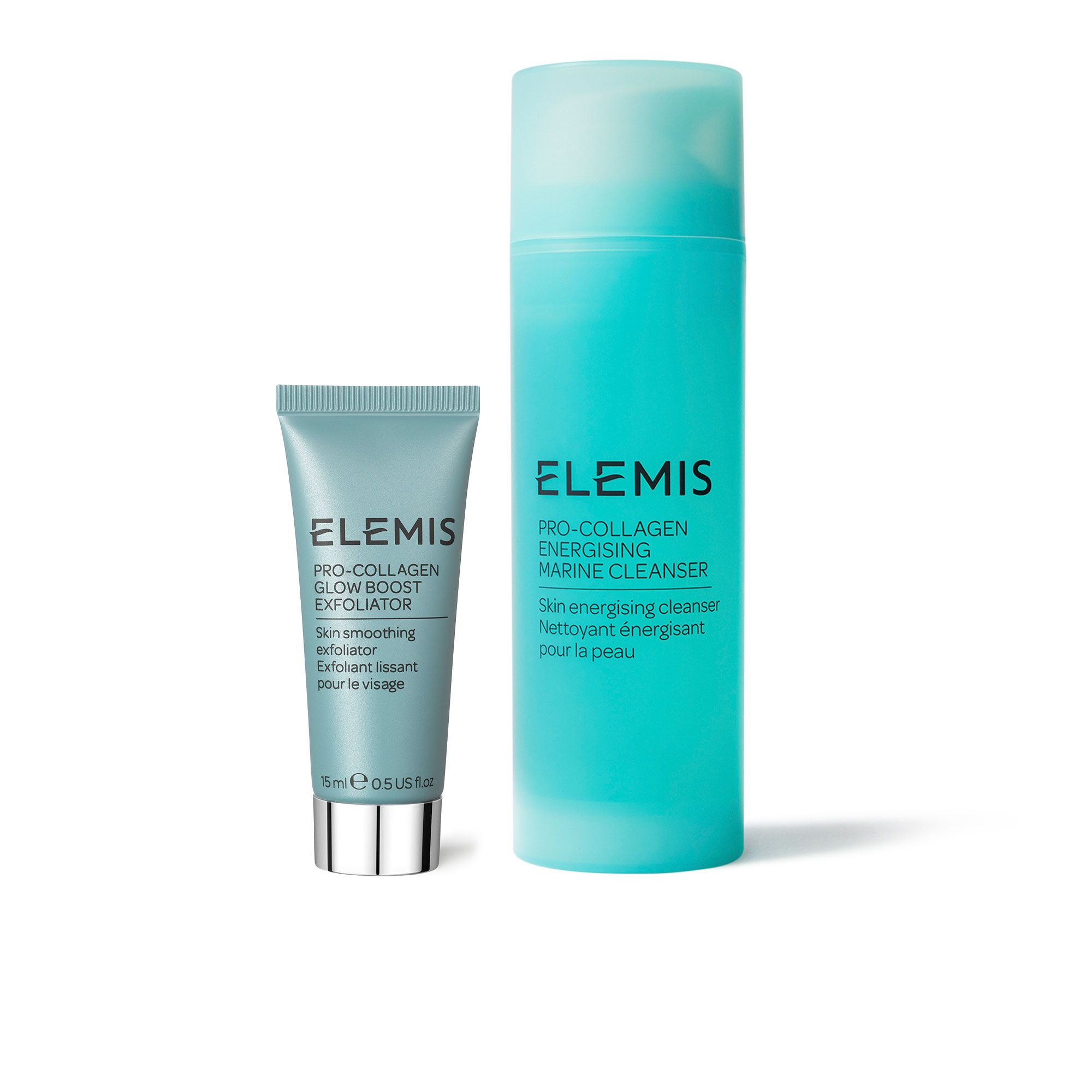 Elemis
Kit Pro-Collagen:
detergente Energising
e esfoliante Glow