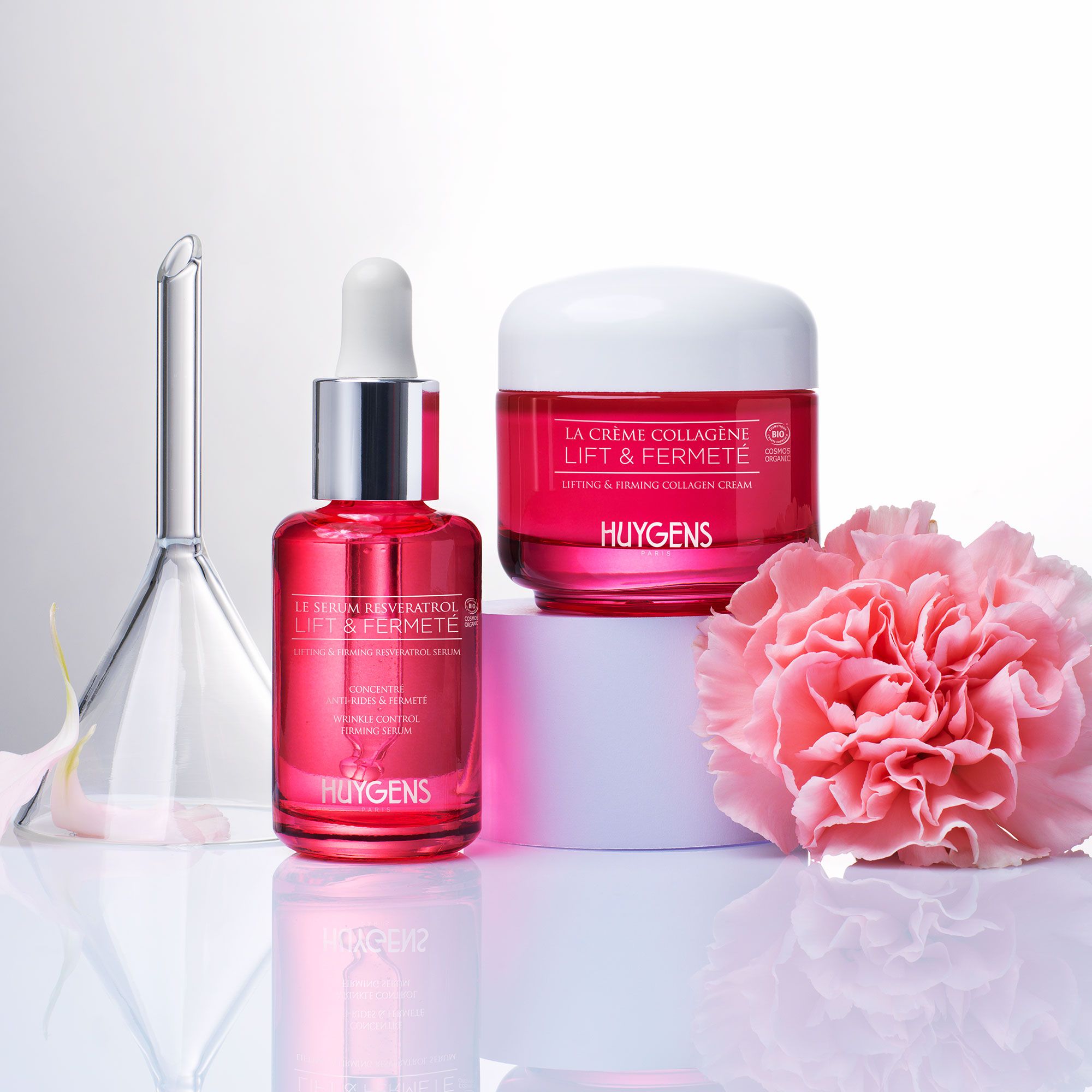 Huygens
Kit Siero viso 
viso Resveratrol
e crema viso Collagen