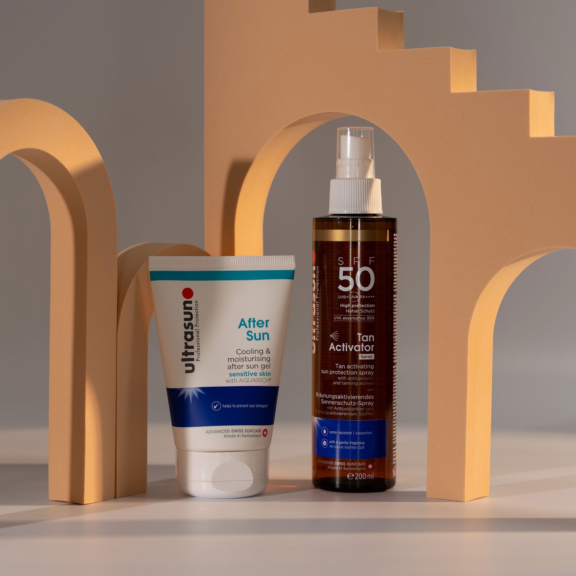 Ultrasun
Tan Activator Spray
(200ml) + After Sun
(100ml)
