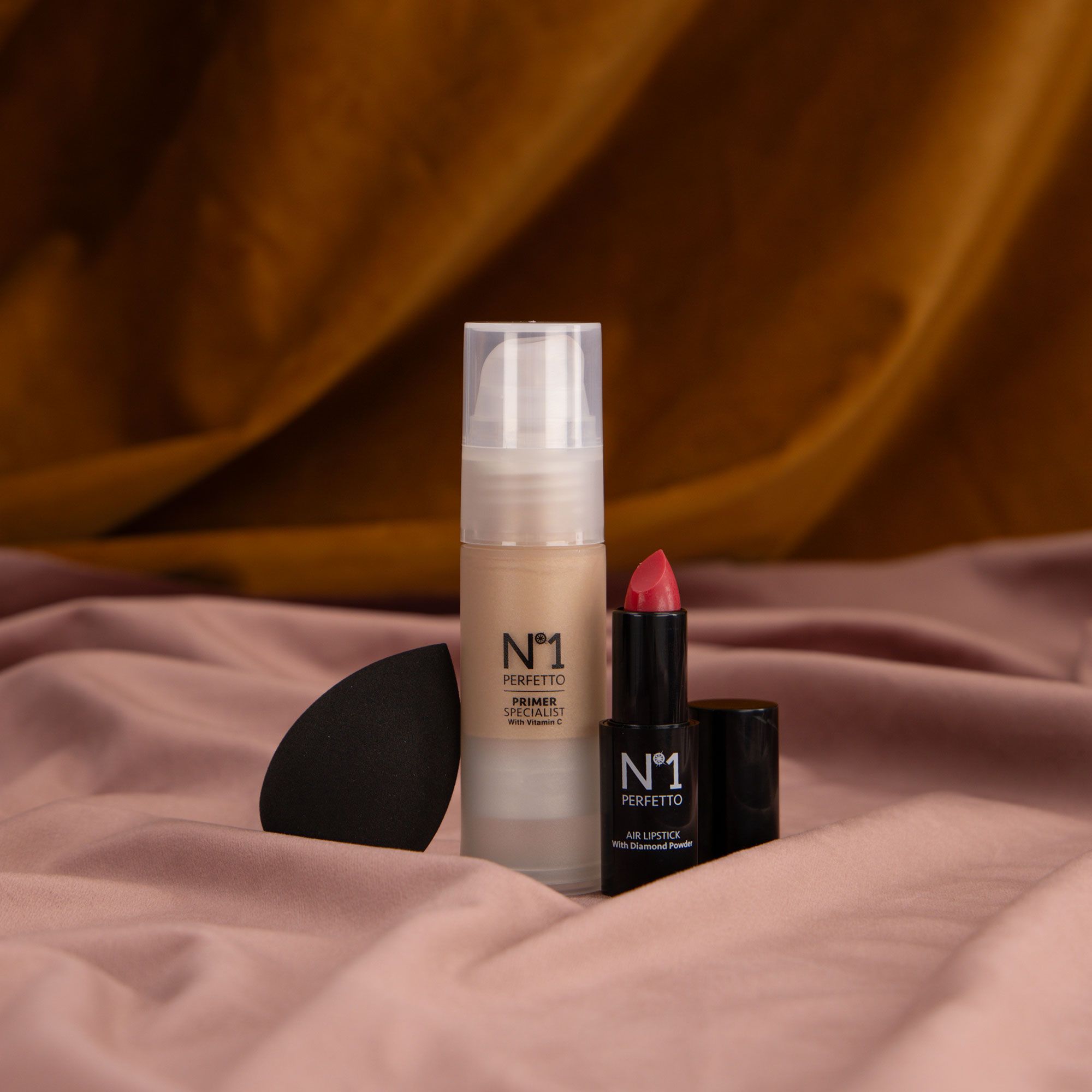 N°1 PERFETTO
Balm labbra (4,5g), 
primer Vitamin C
(30ml) e blender