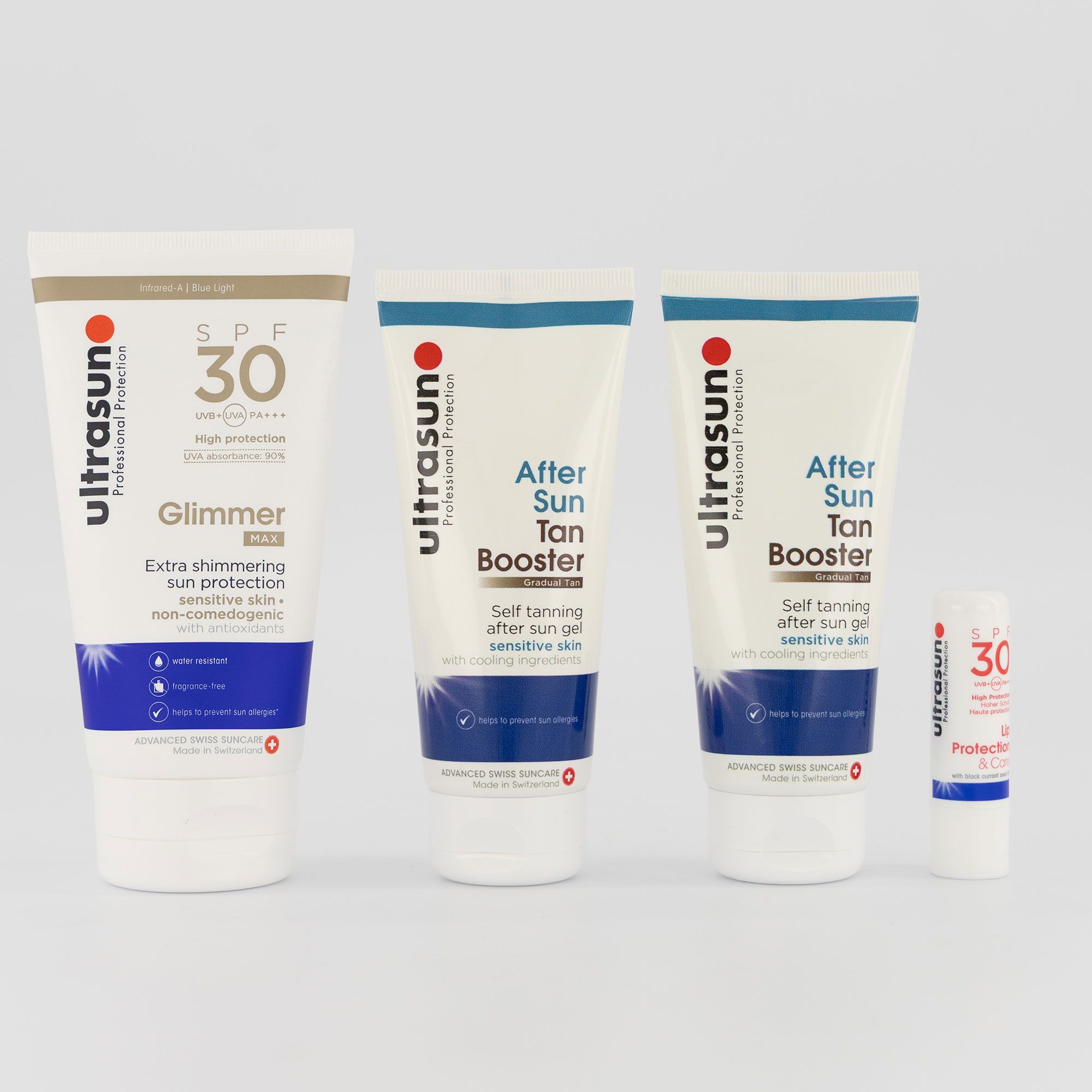  Ultrasun
Kit solari 3 
varianti: Family, 
Glimmer o Sport
