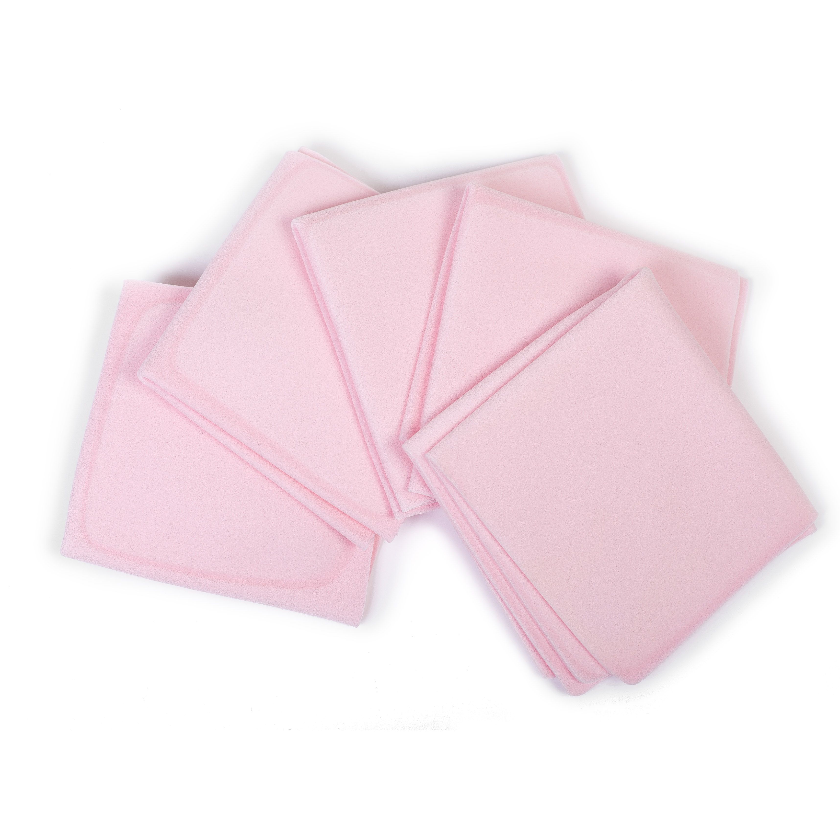 Image of SBC 5 shammies per la detersione del viso colore rosa061