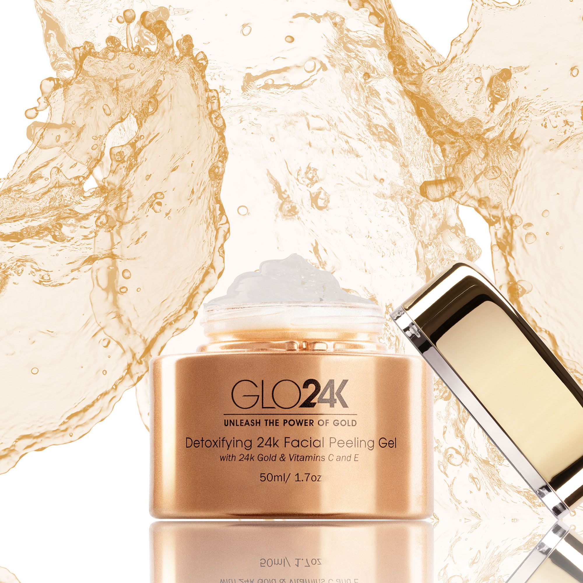 Glo24k
Gel esfoliante viso
24K Facial Peeling
Gel (50ml)