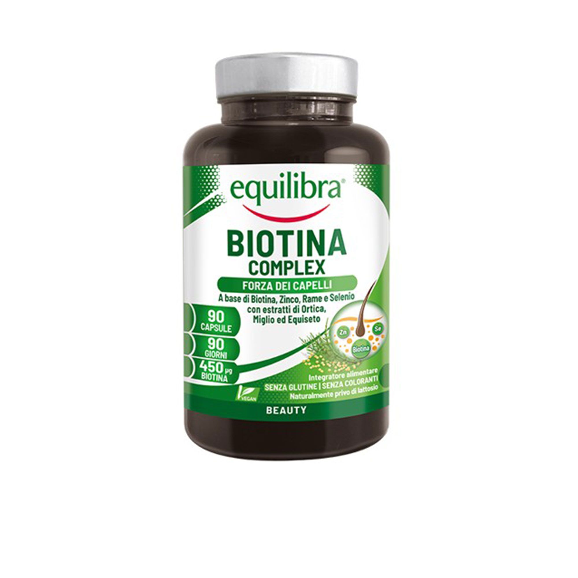 Equilibra®
Biotina Complex
integratore capelli
e pelle (90cps)