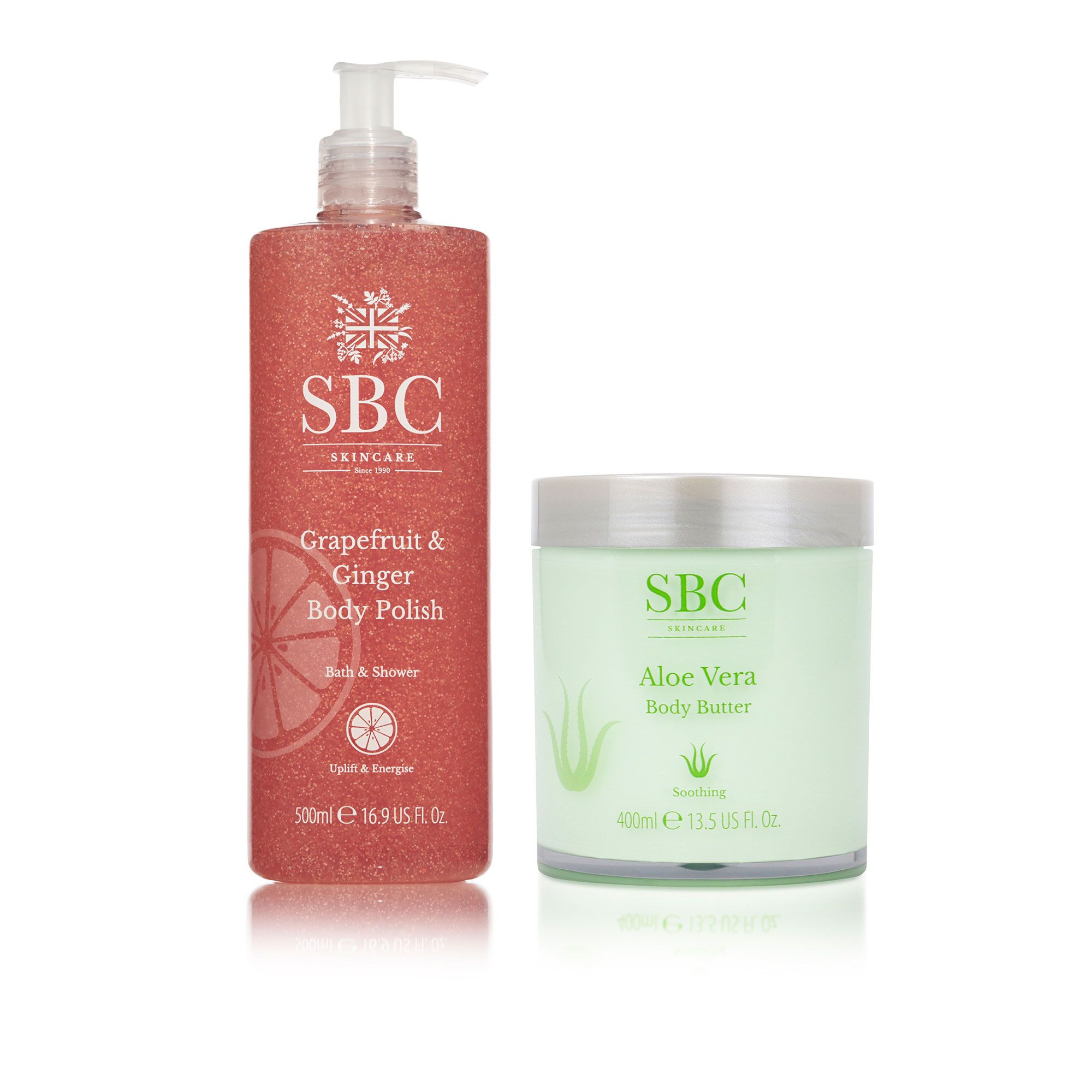 SBC
Burro corpo Aloe
Vera (400ml) + scrub
corpo zenzero (500ml)