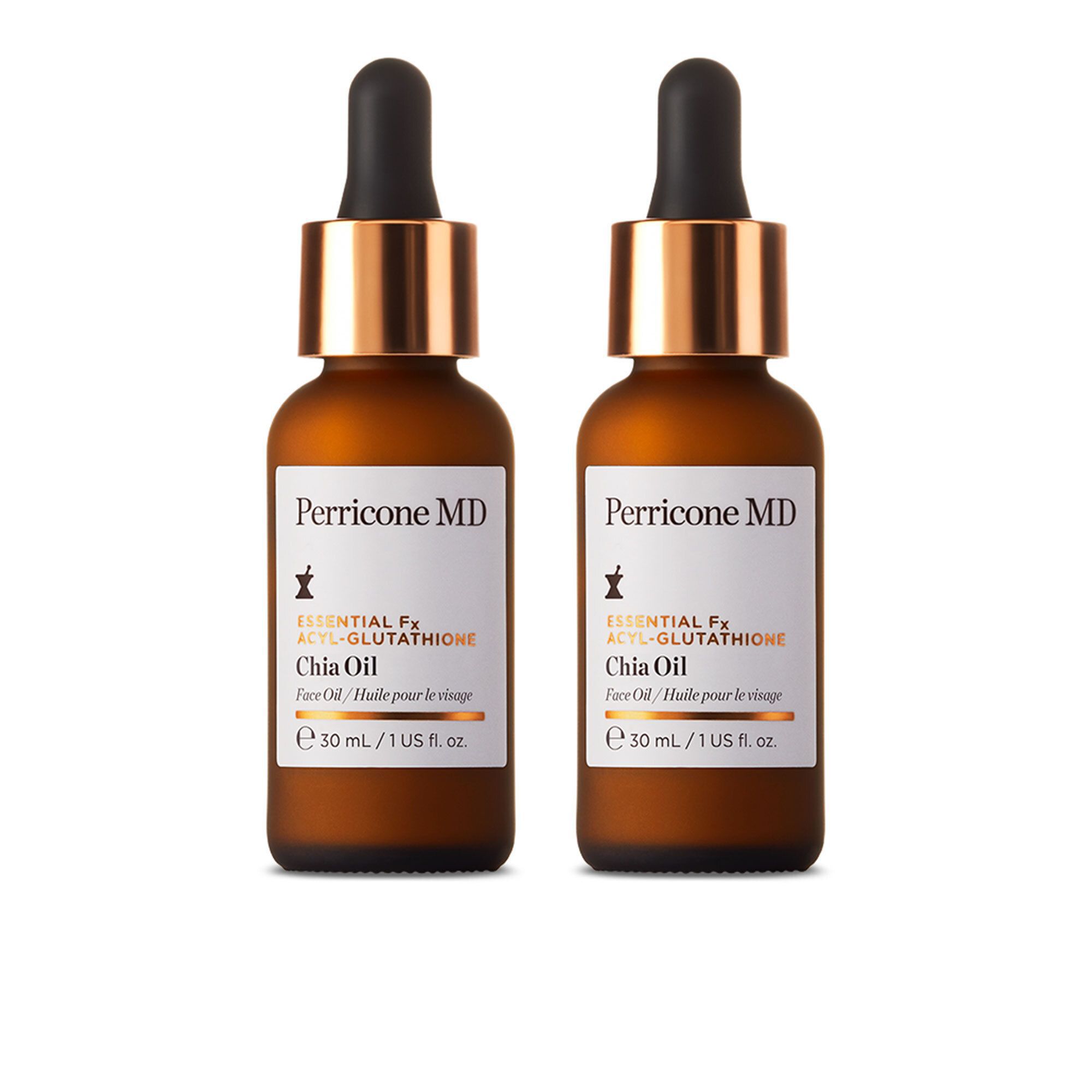 QVC Perricone MD 2 olii viso Essential Fx Acyl-Glutathione Chia