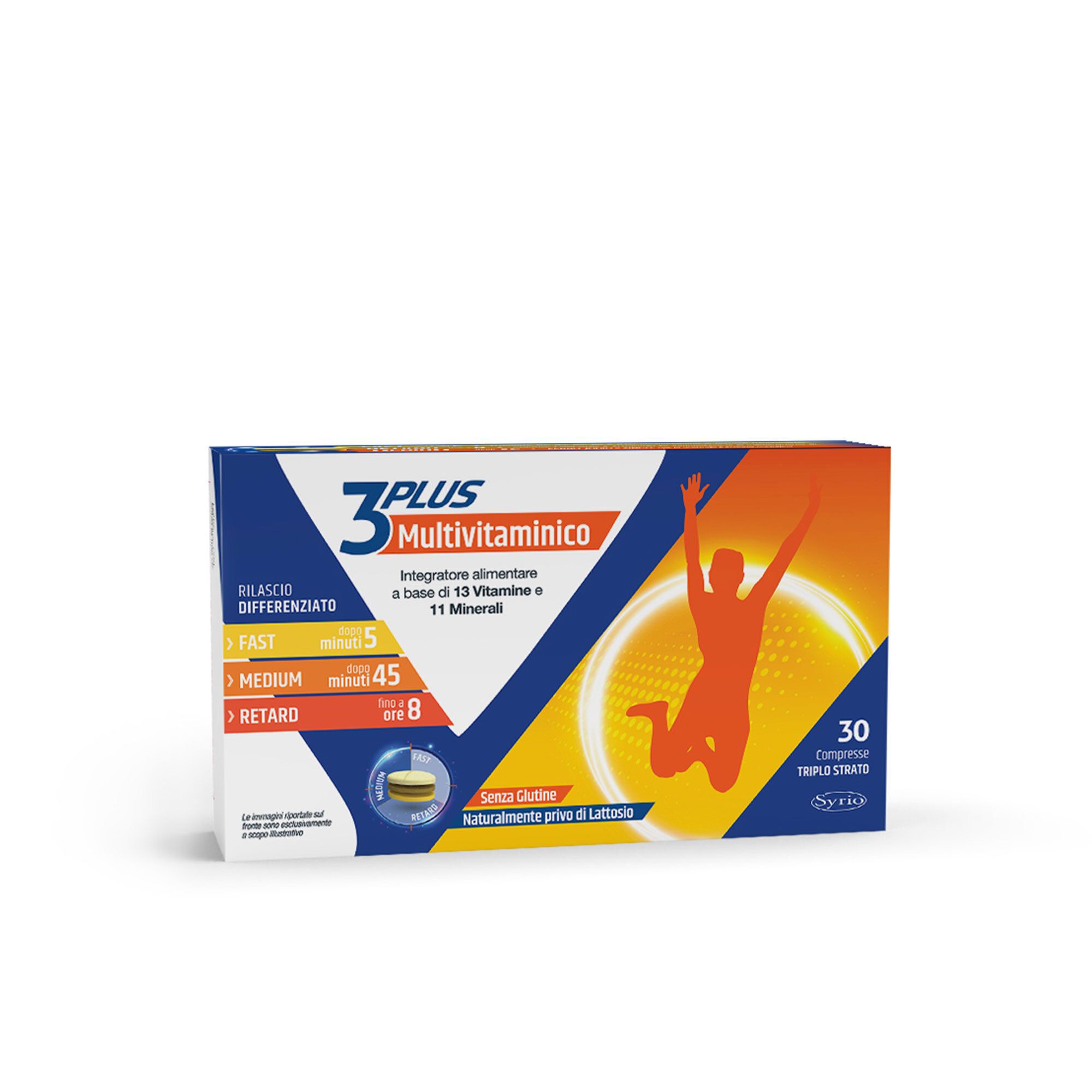 Image of Syrio 3Plus Multivitaminico Triplostrato integratore (30cpr)061