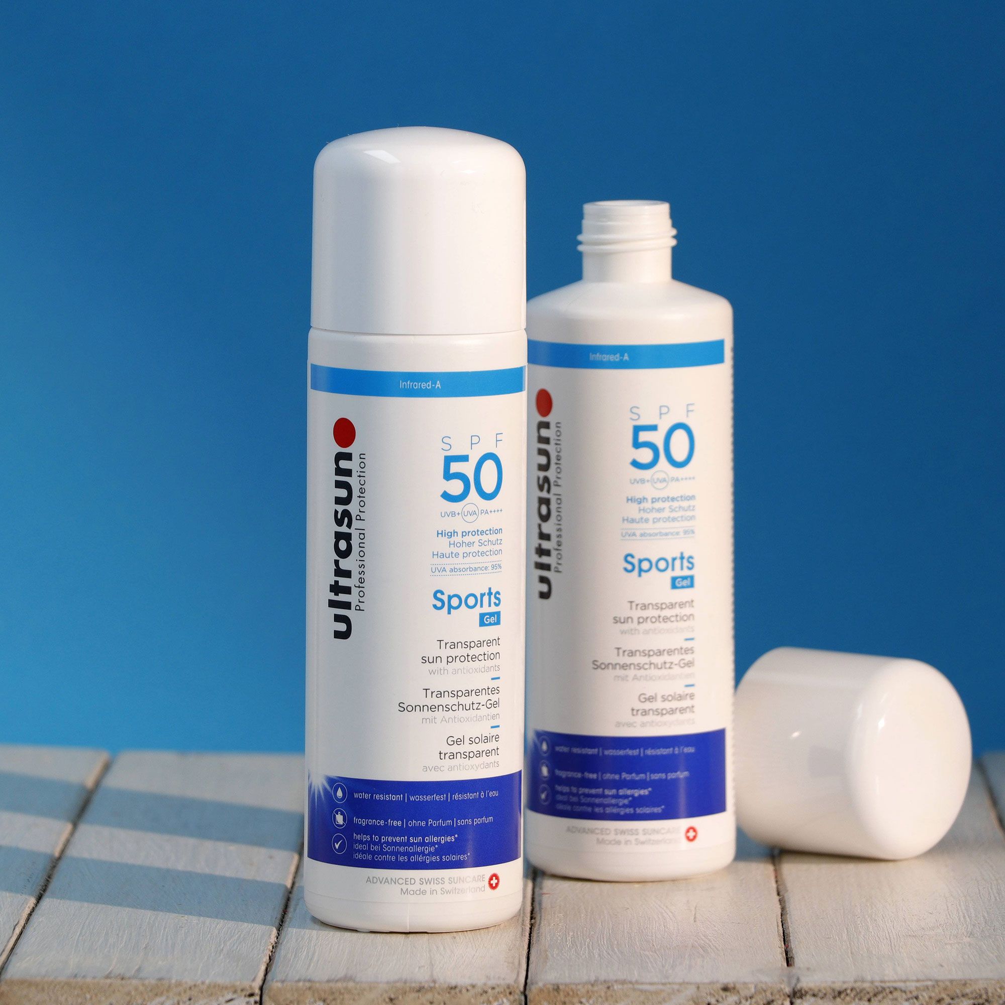 Image of Ultrasun Sport Gel SPF50 Kit 2 protezioni solari ideali per sportivi061