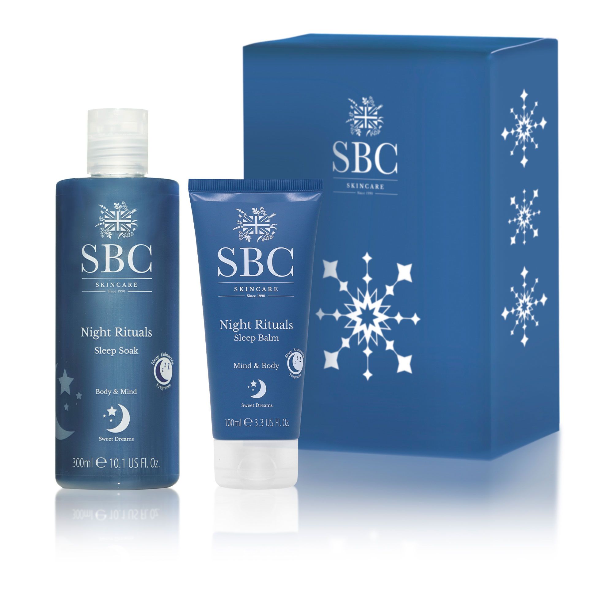 SBC
Bagnoschiuma (300ml)
e balsamo (100ml)
Night Rituals + box