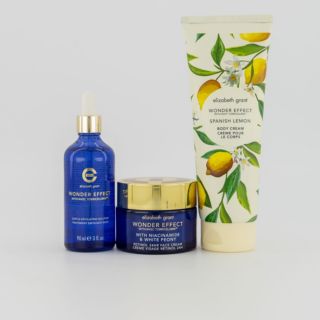 Elizabeth Grant
Kit viso e corpo
Wonder Effect:
efolia e idrata (3pz)