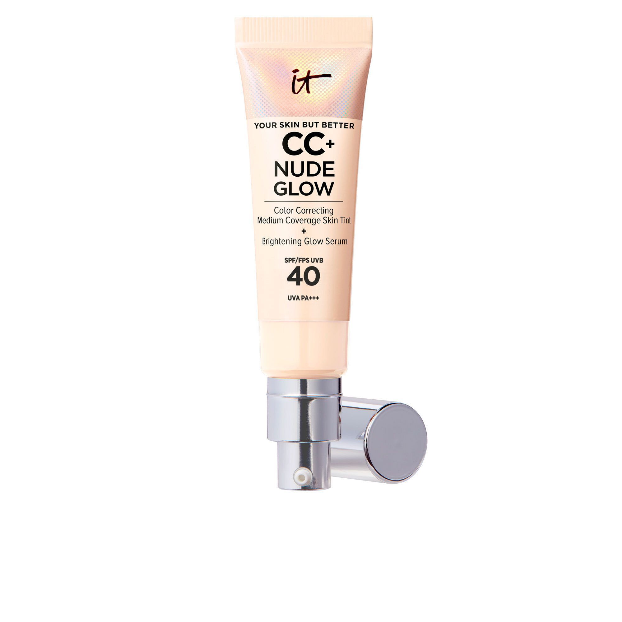 QVC IT Cosmetics CC+ Cream Nude Glow Fondotinta finish luminoso con SPF40