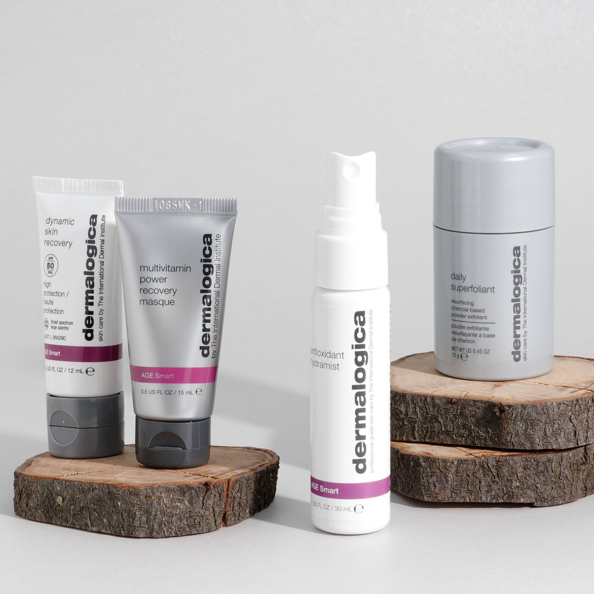 QVC Dermalogica Kit pro-age: polvere esfoliante mist crema viso maschera