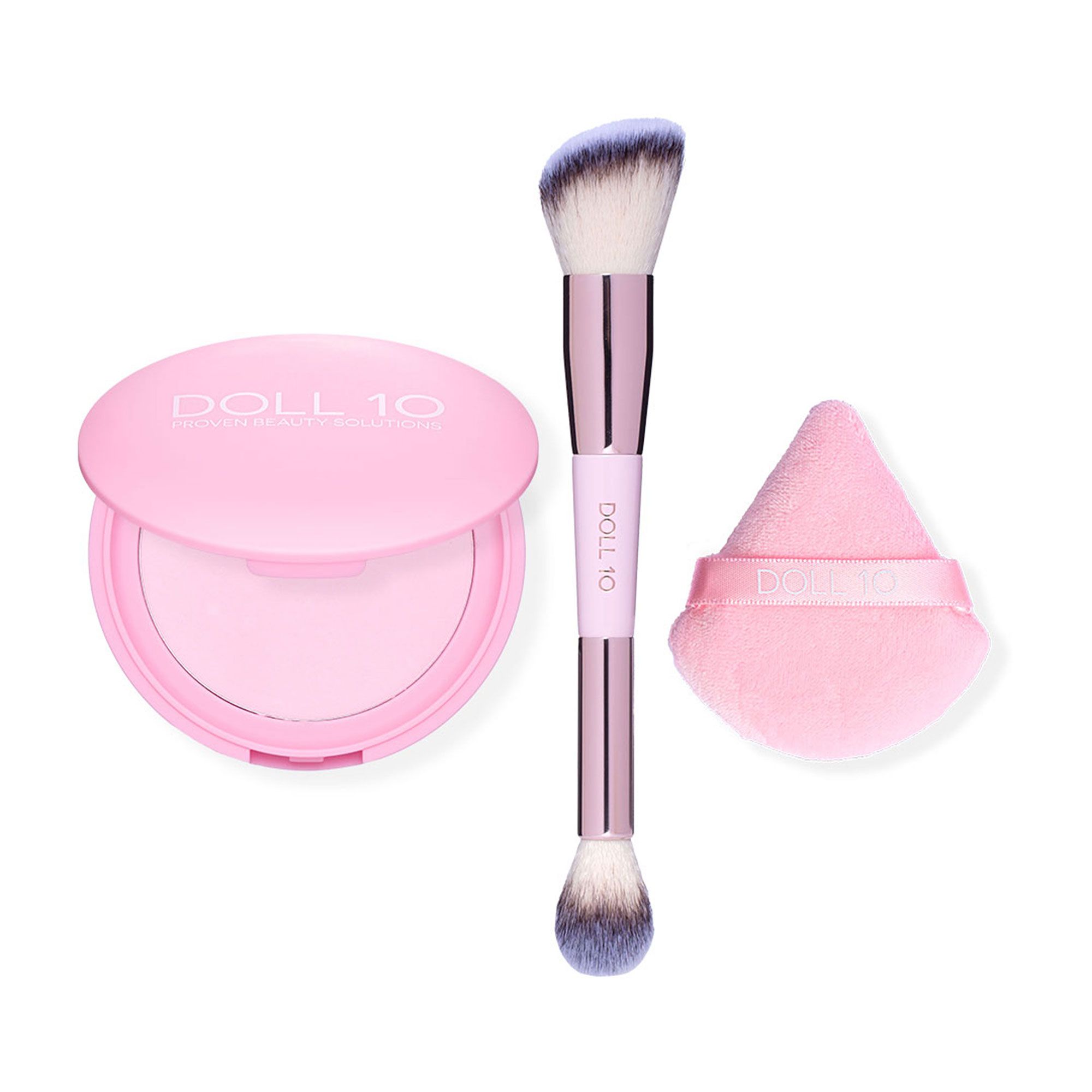 Doll10
Doll Skin™ Cipria
in polvere (9,7g),
pennello e puff