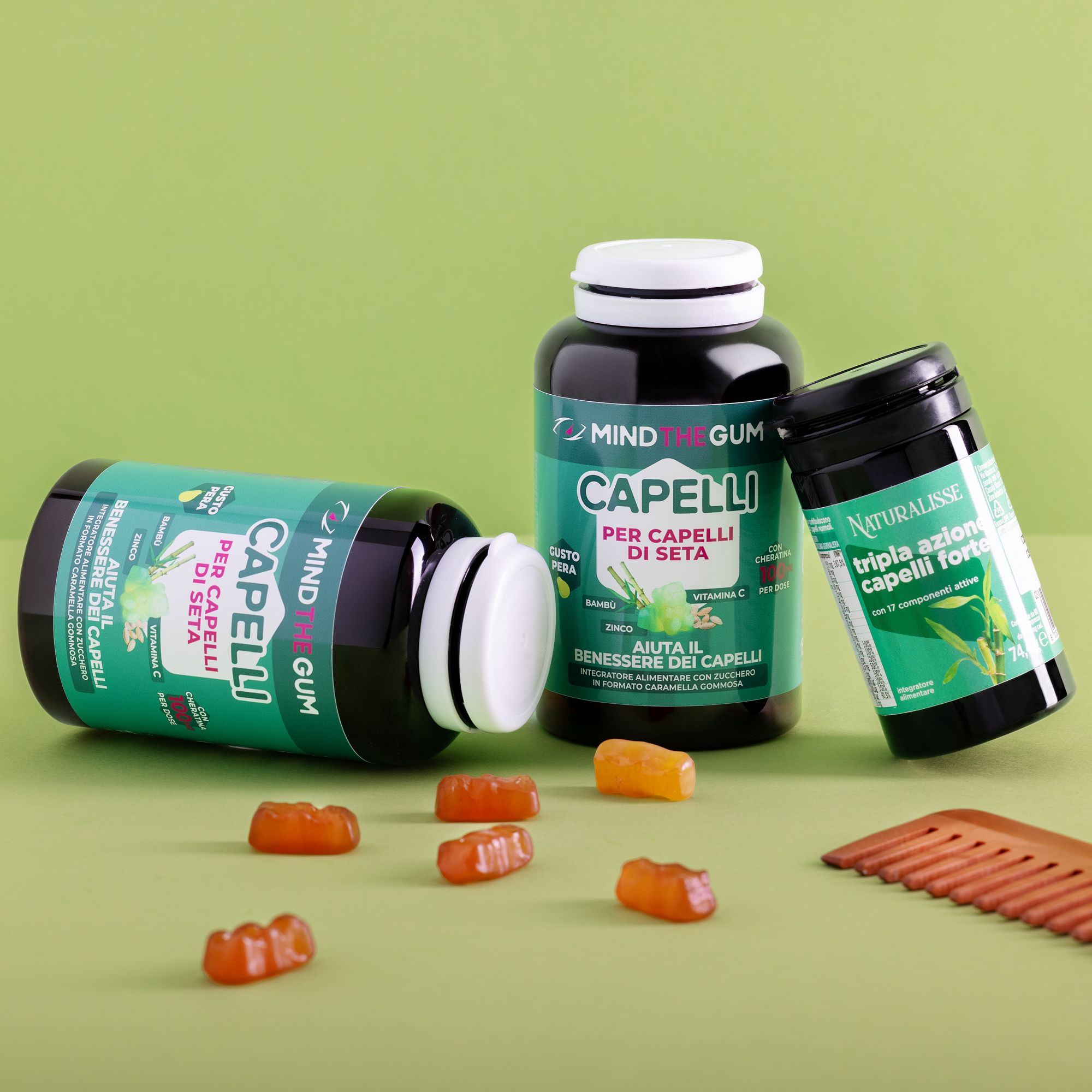 Naturalisse
Kit 3 integratori:
2 Capelli gusto pera
+ Tripla Azione Forte