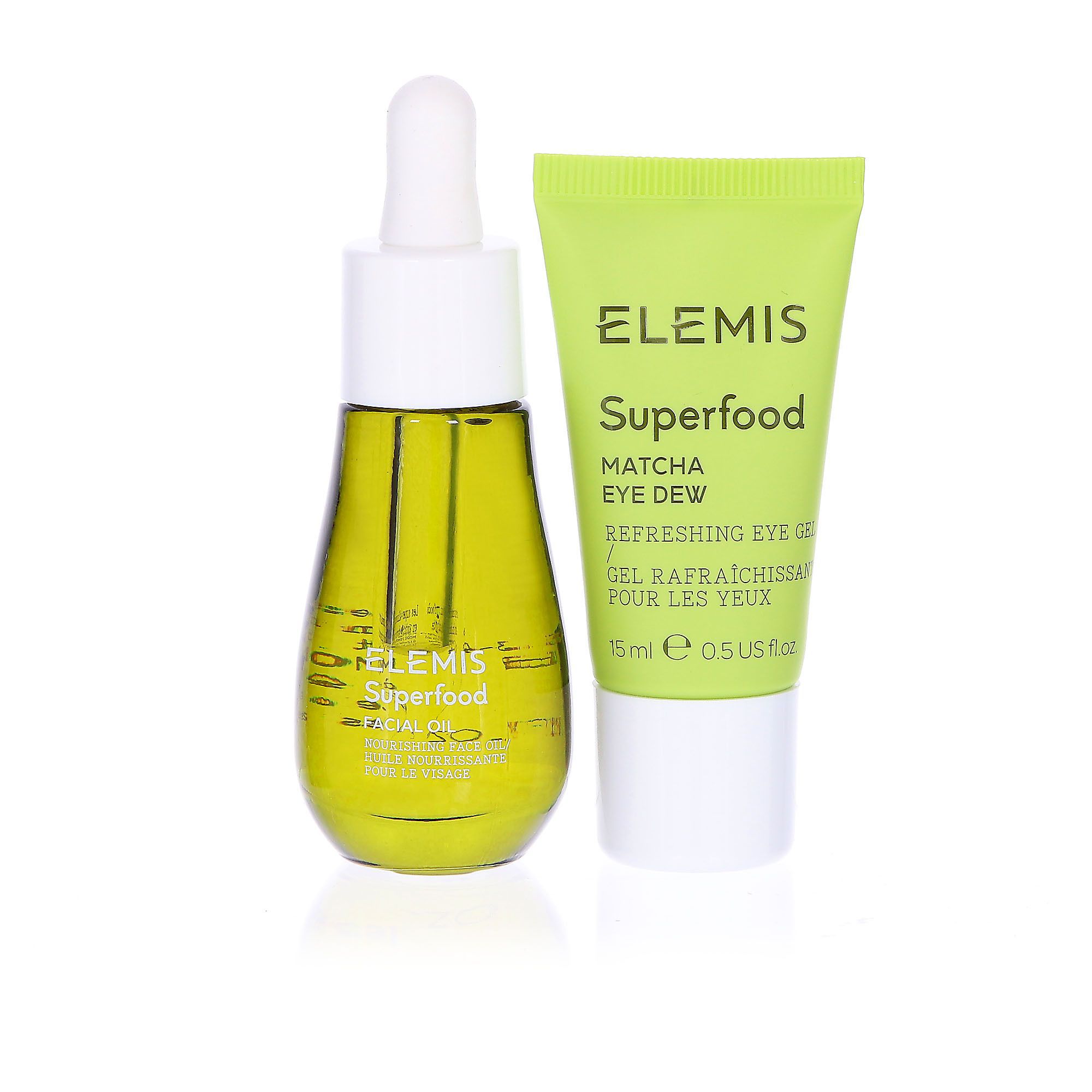 QVC Elemis Superfood Olio viso e gel contorno occhi