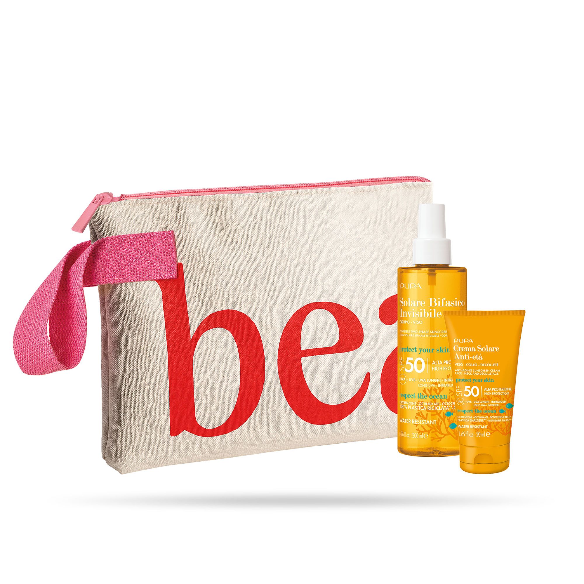 PUPA Milano
Solare Bifasico SPF50
(200ml)+Crema Solare
Anti-Età SPF50 (50ml)