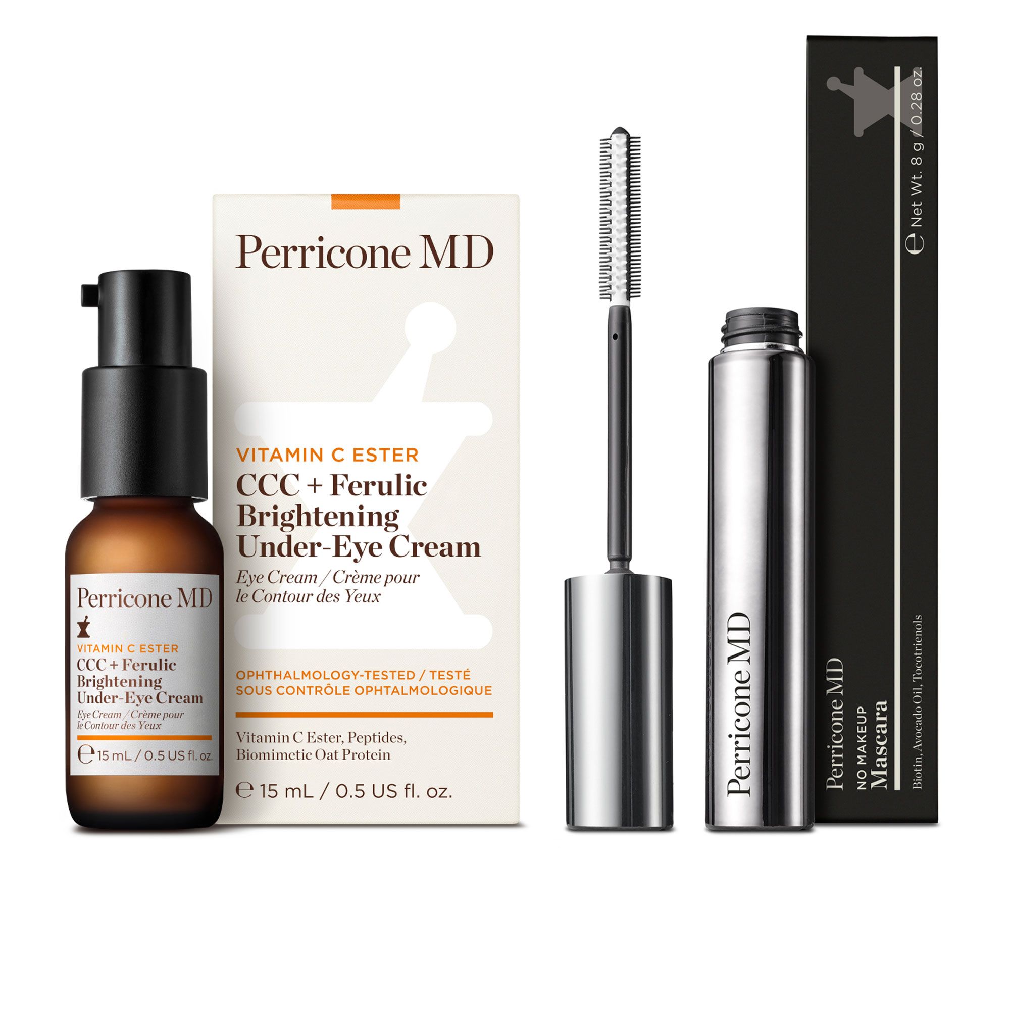 Perricone MD Mascara No Makeup (8g) + contorno occhi illuminante (15ml)