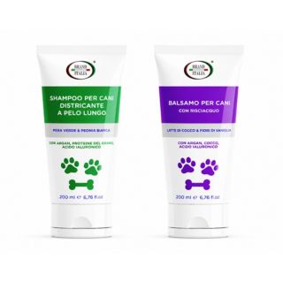 Brand Italia
Shampoo per cani 
a pelo lungo (200ml)
+ balsamo (200ml)
