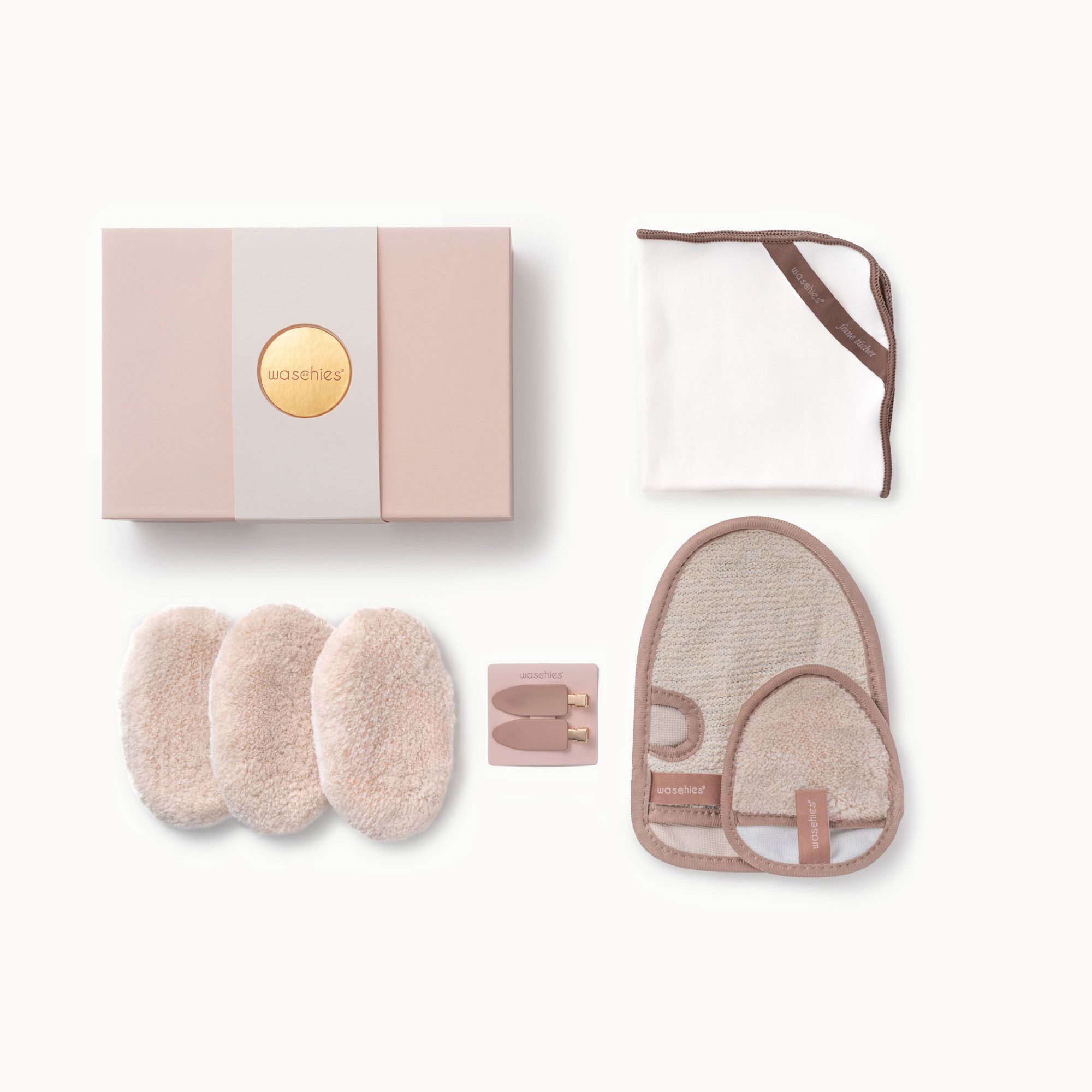 Waschies
Set accessori
cura viso e corpo