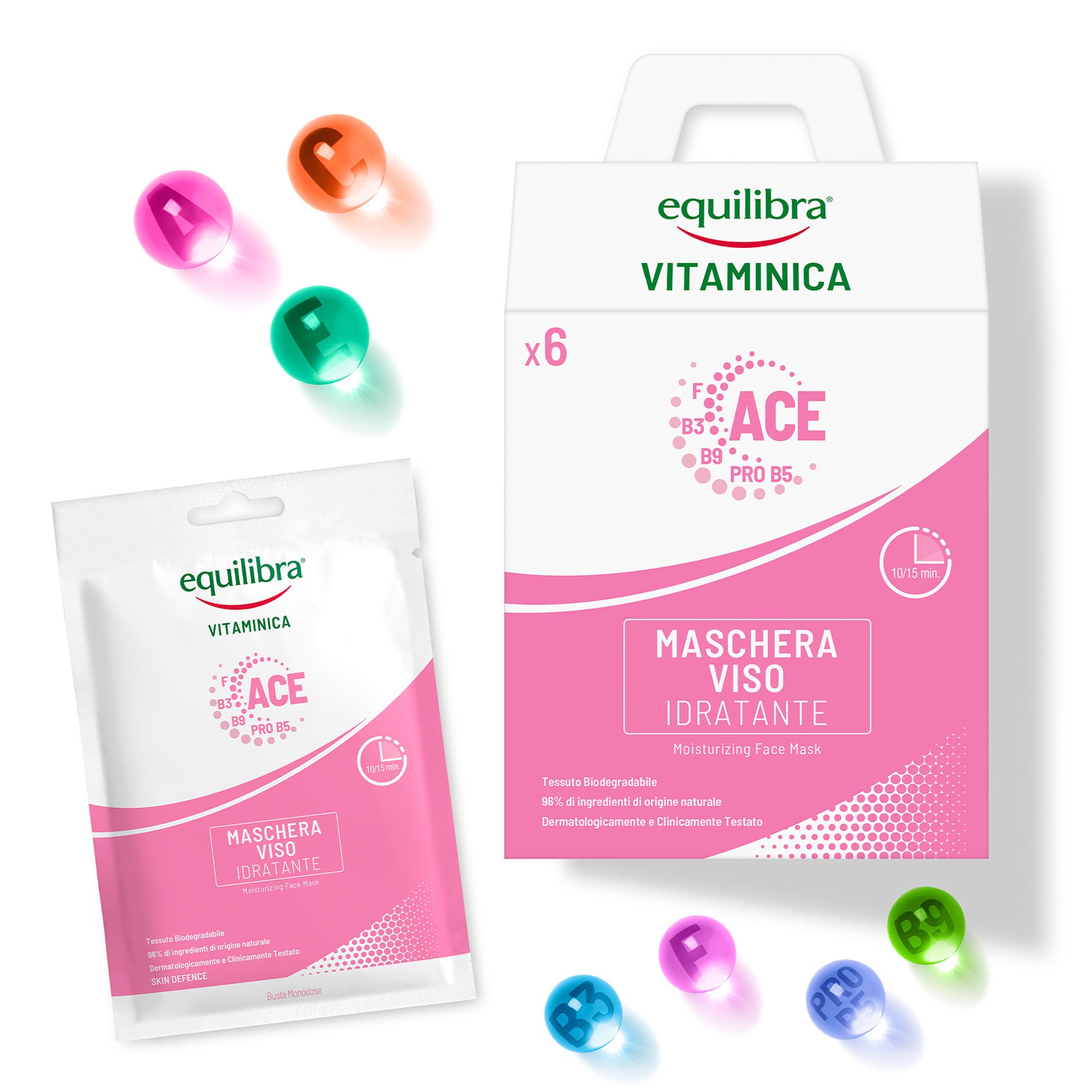 Vitaminica
Maschera viso
idratante in tessuto
(6pz)