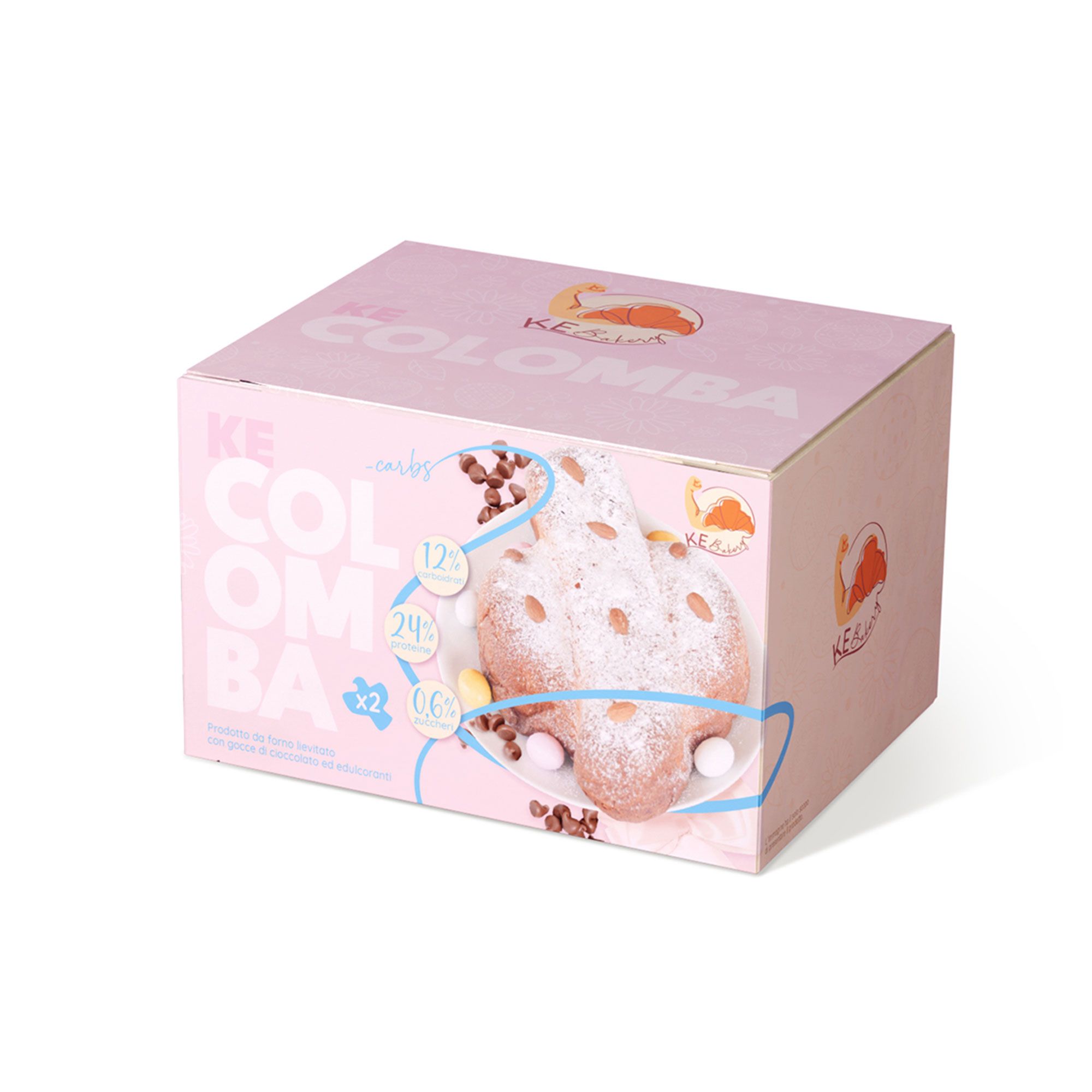 KeBakery
Colomba proteica
con gocce di
cioccolato (2x100g)