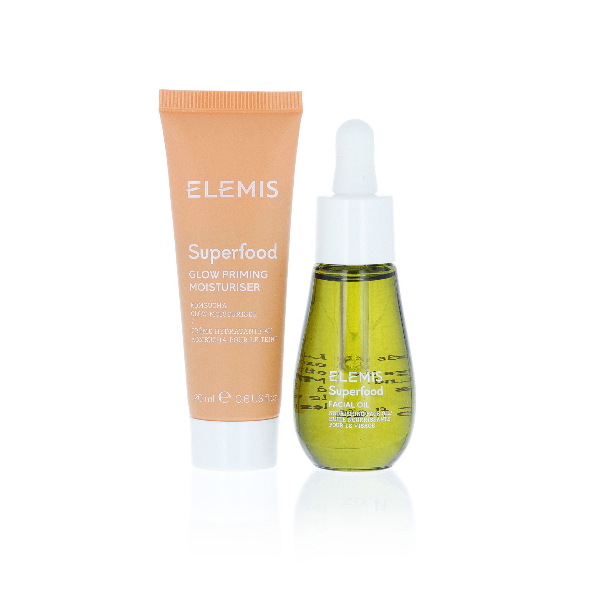 QVC Elemis Superfood Duo primer viso idratante+olio