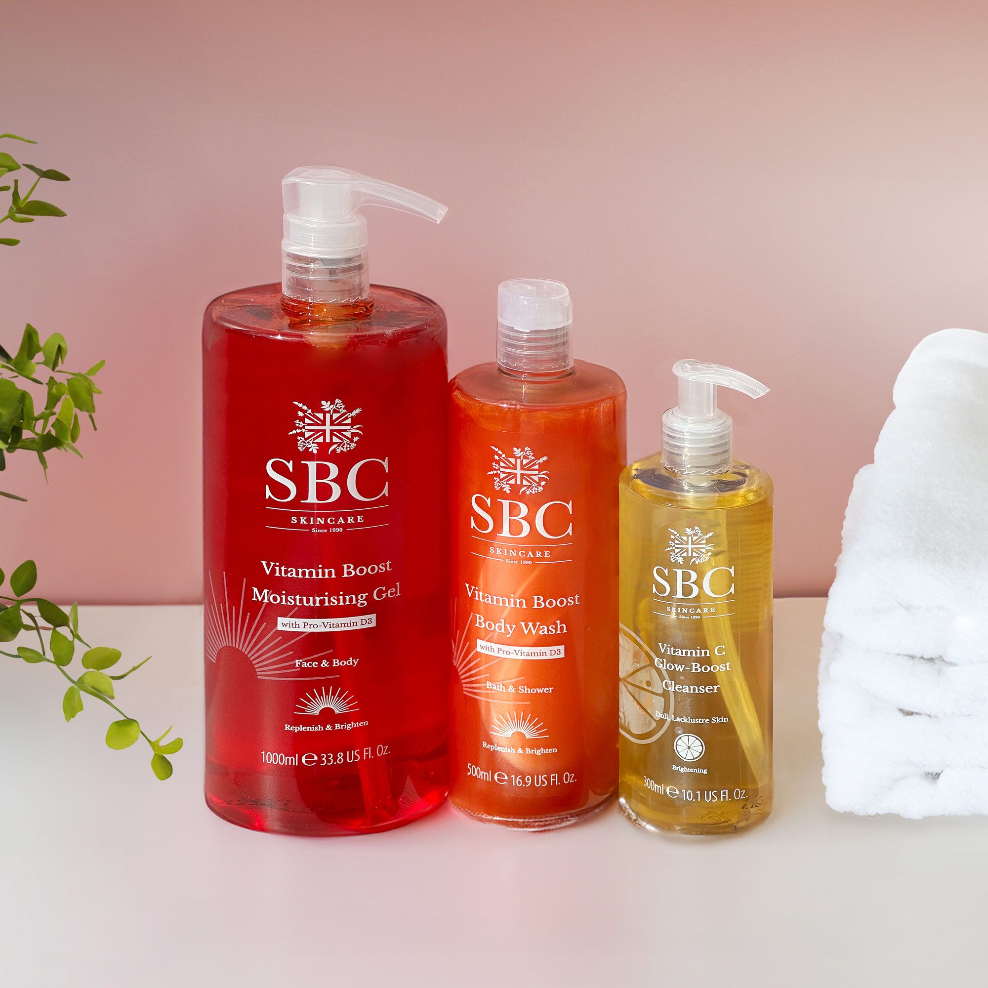 QVC SBC Kit Vitamin Boost: gel bagnoschiuma e detergente