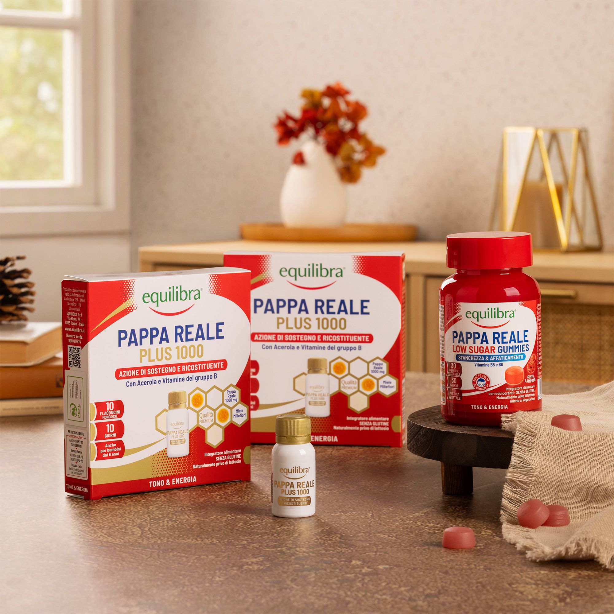 Equilibra
Pappa Reale Plus 1000
(2x150ml) + Low Sugar
Gummies (1x30pz)
