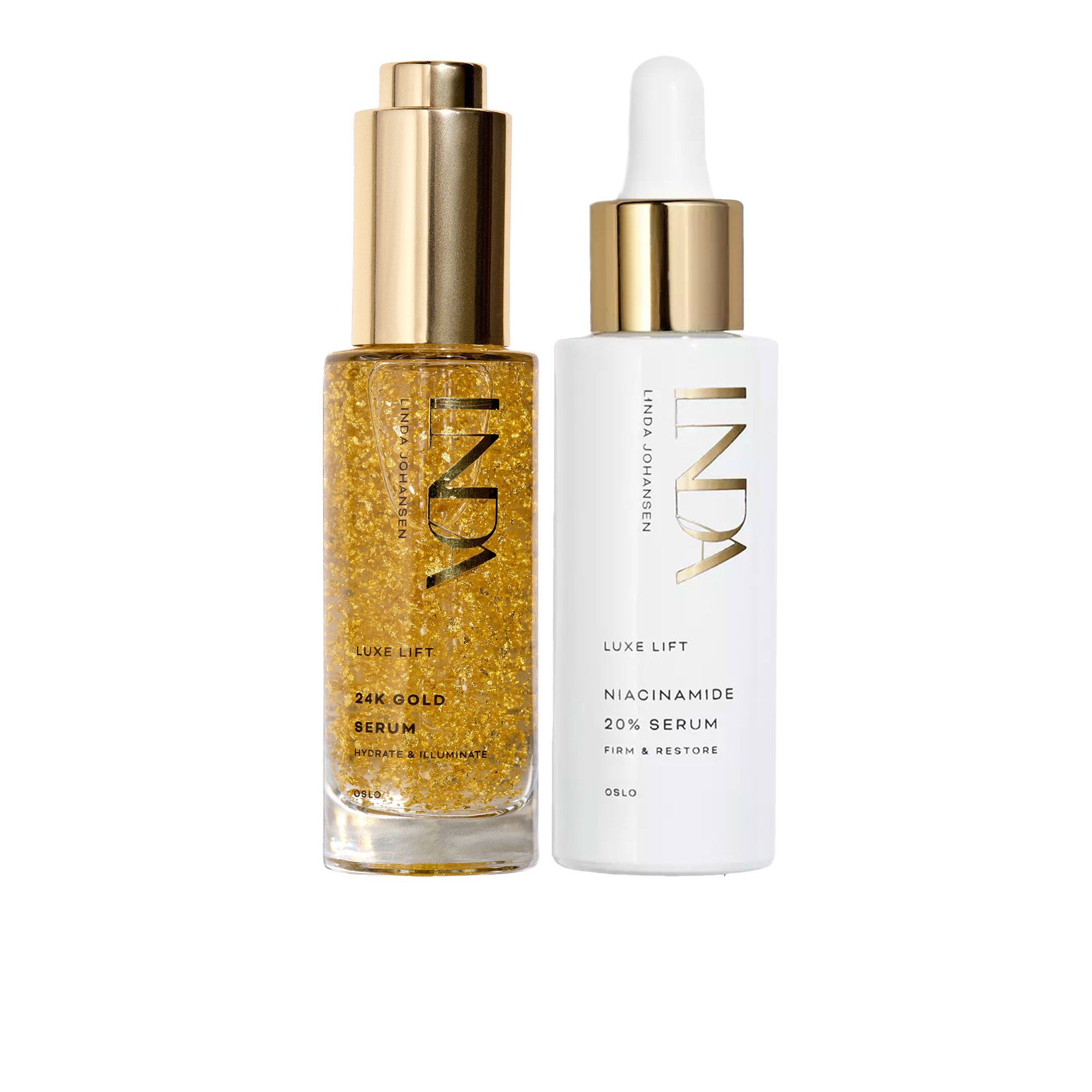 LNDA Skincare
Kit 2 sieri viso:
24K Gold (30 ml) e
Niacinamide (30 ml)