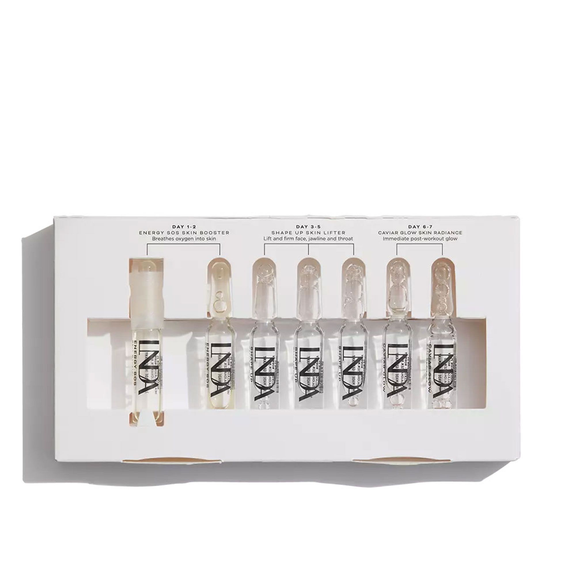 LNDA Skincare
Energy & Glow
Trattamento viso
in ampolle (7x2ml)