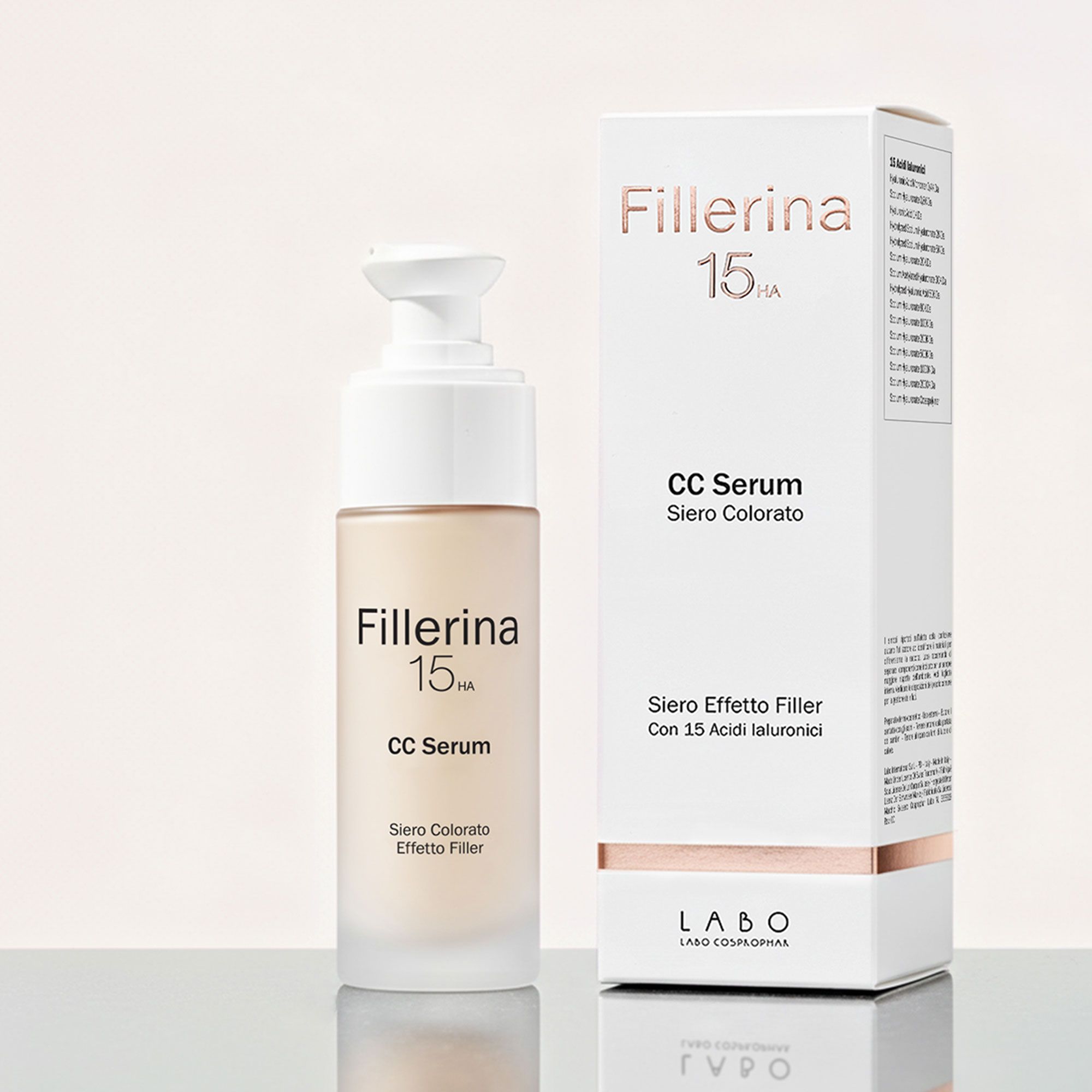 Fillerina
15HA CC Siero viso
colorato con 15 acidi
ialuronici (30ml)