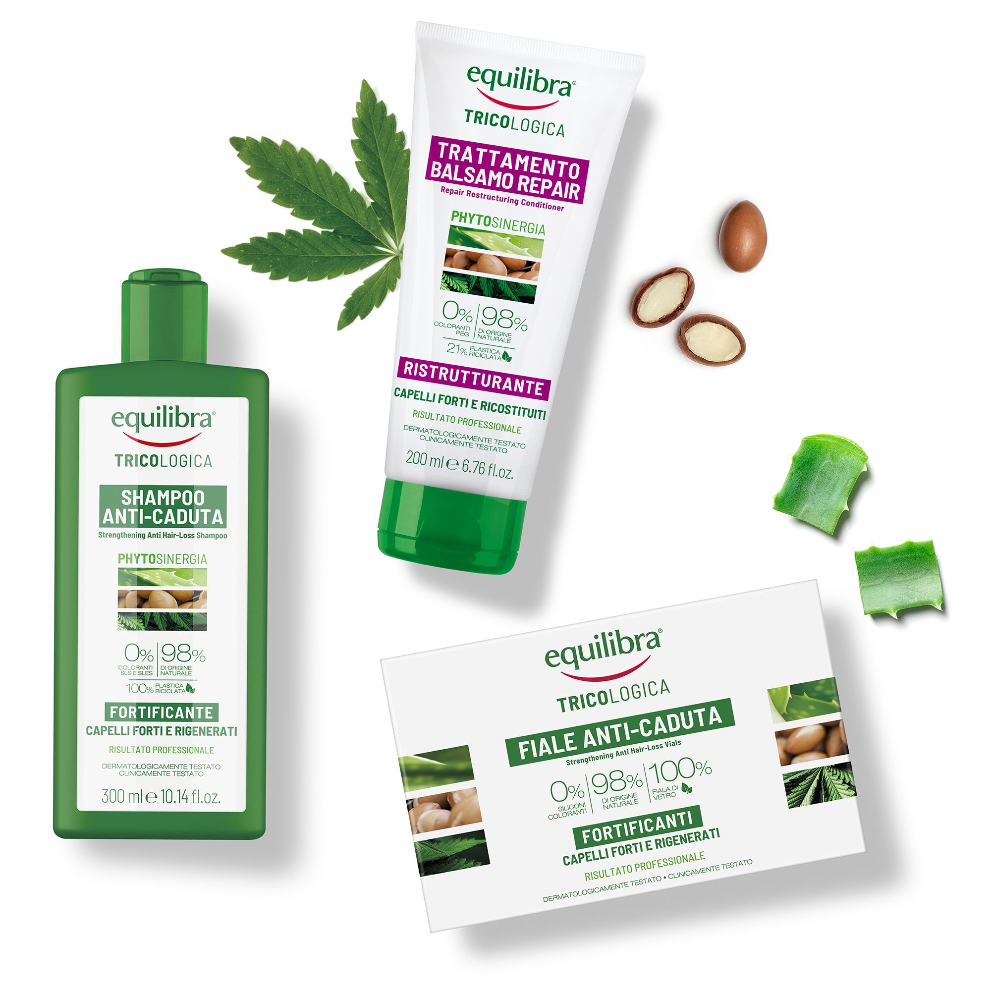 Equilibra®
Kit Anti-Caduta
capelli: shampoo, 
balsamo e 10 fiale